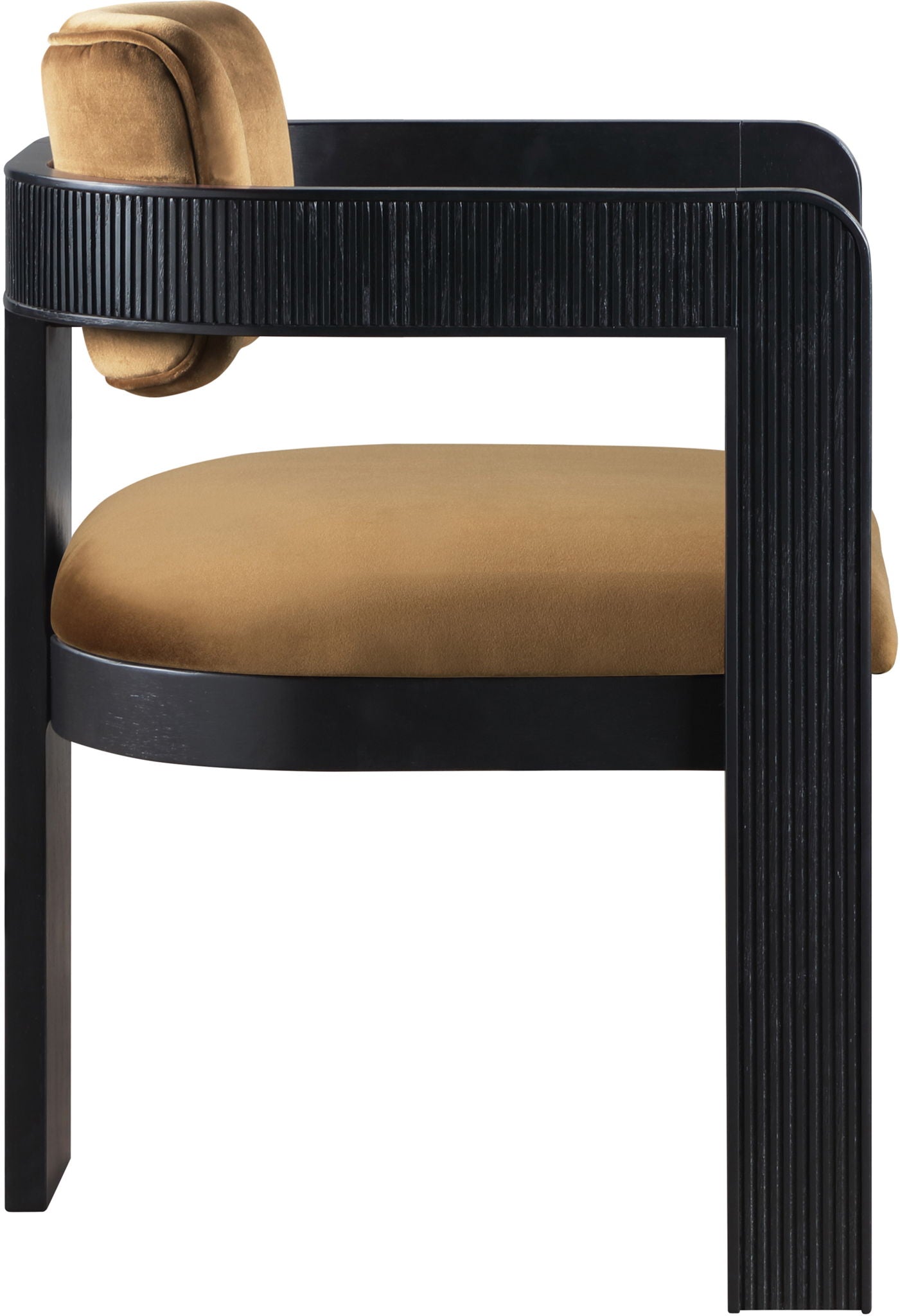Sacha - Velvet Dining Chair With Black Base (Set of 2) - Best Buy Furniture