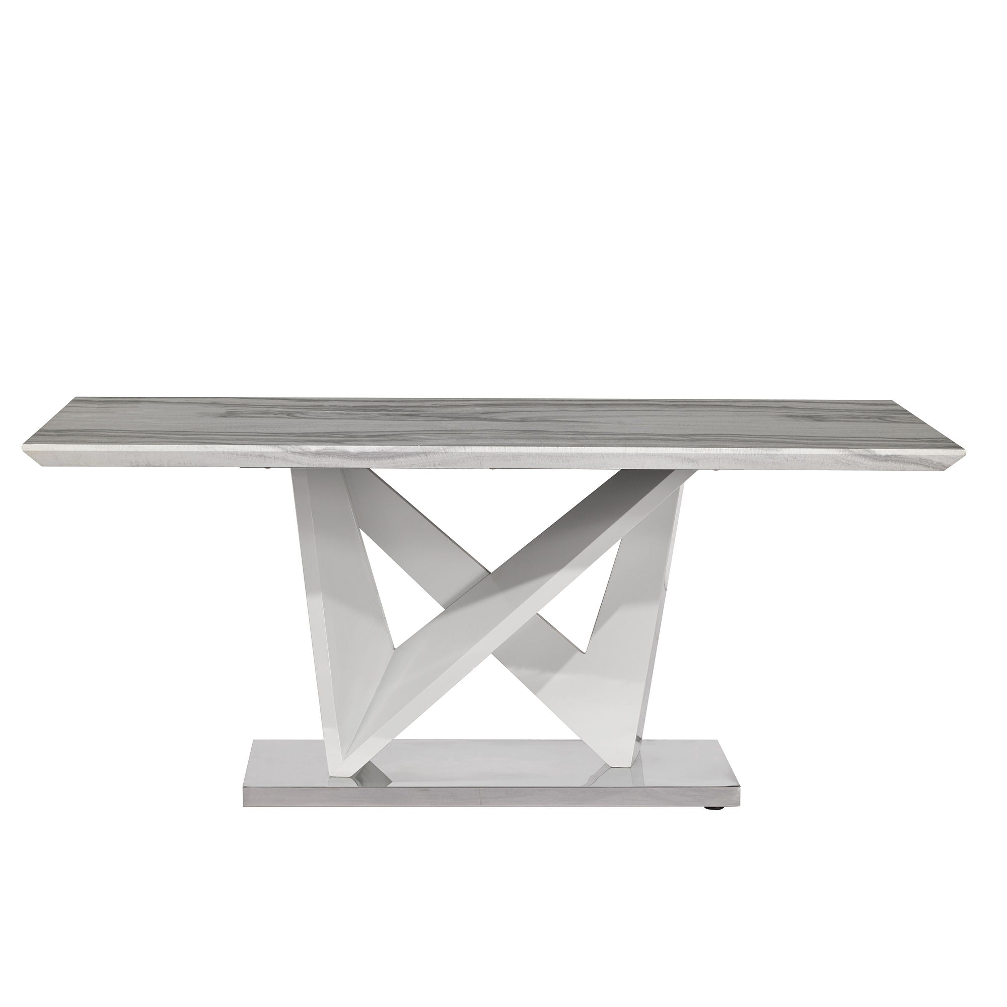 Caroline - Dining Table - Gray - Best Buy Furniture