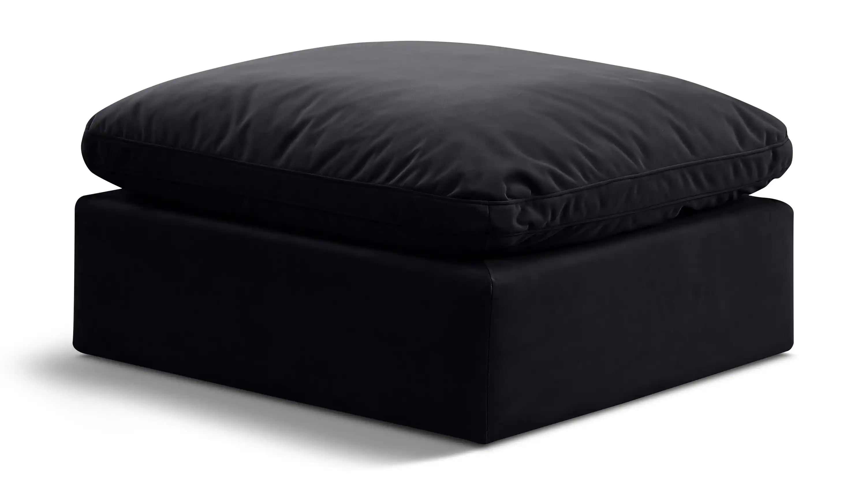 Indulge - Velvet Ottoman - Best Buy Furniture