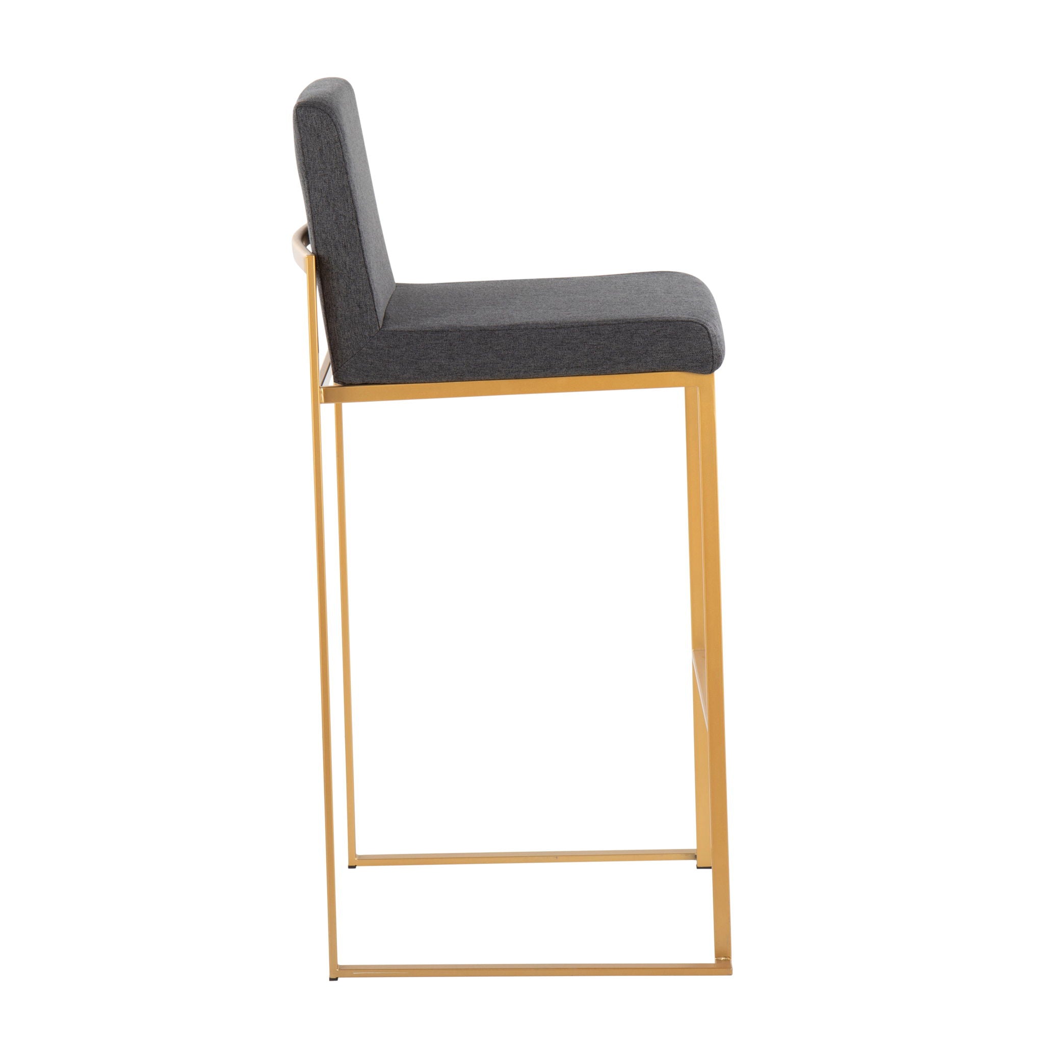 Fuji - Contemporary Design High Back Barstool (Set of 2) - Best Buy Furniture
