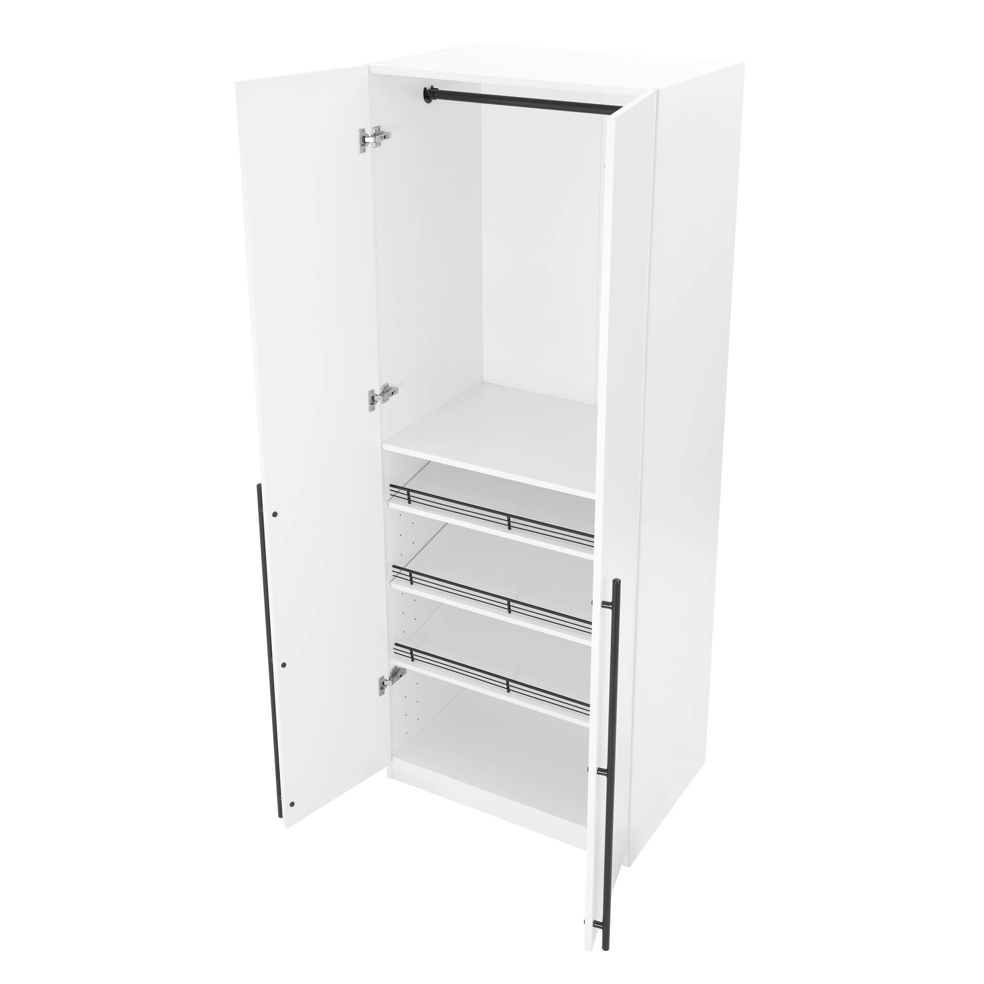 Lee - Free Standing Wardrobe Closet With Adjustable Shoe Shelves