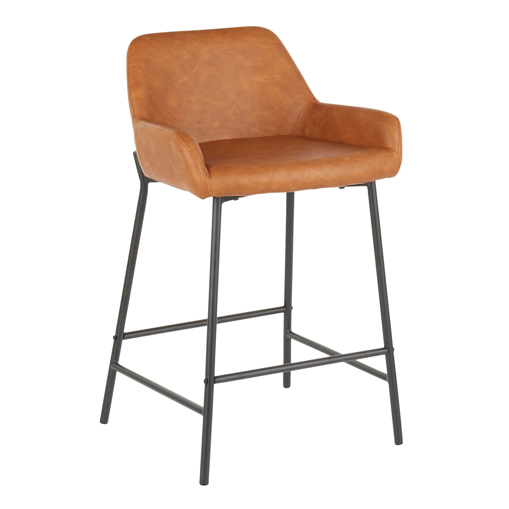 Daniella - Industrial Fixed Height Counter Stool (Set of 2) - Best Buy Furniture