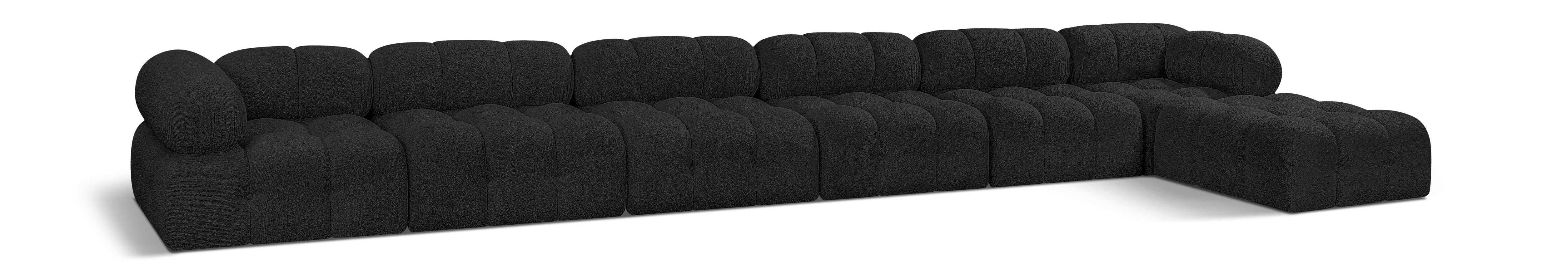 Ames - 7 Piece Boucle Fabric Modular L-Shaped Sectional - Best Buy Furniture