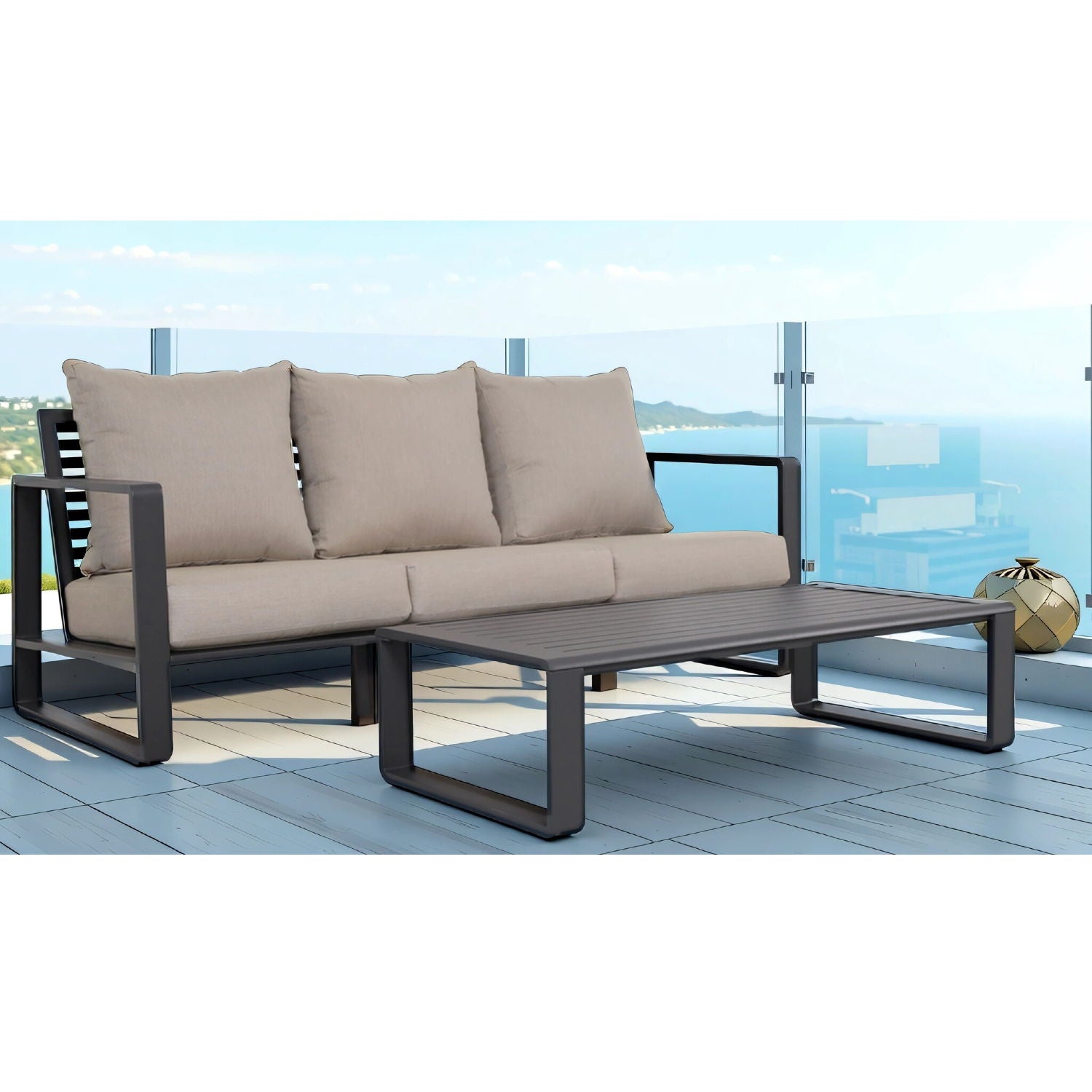 Durable Sofa With Rectangular Coffee Table - Best Buy Furniture