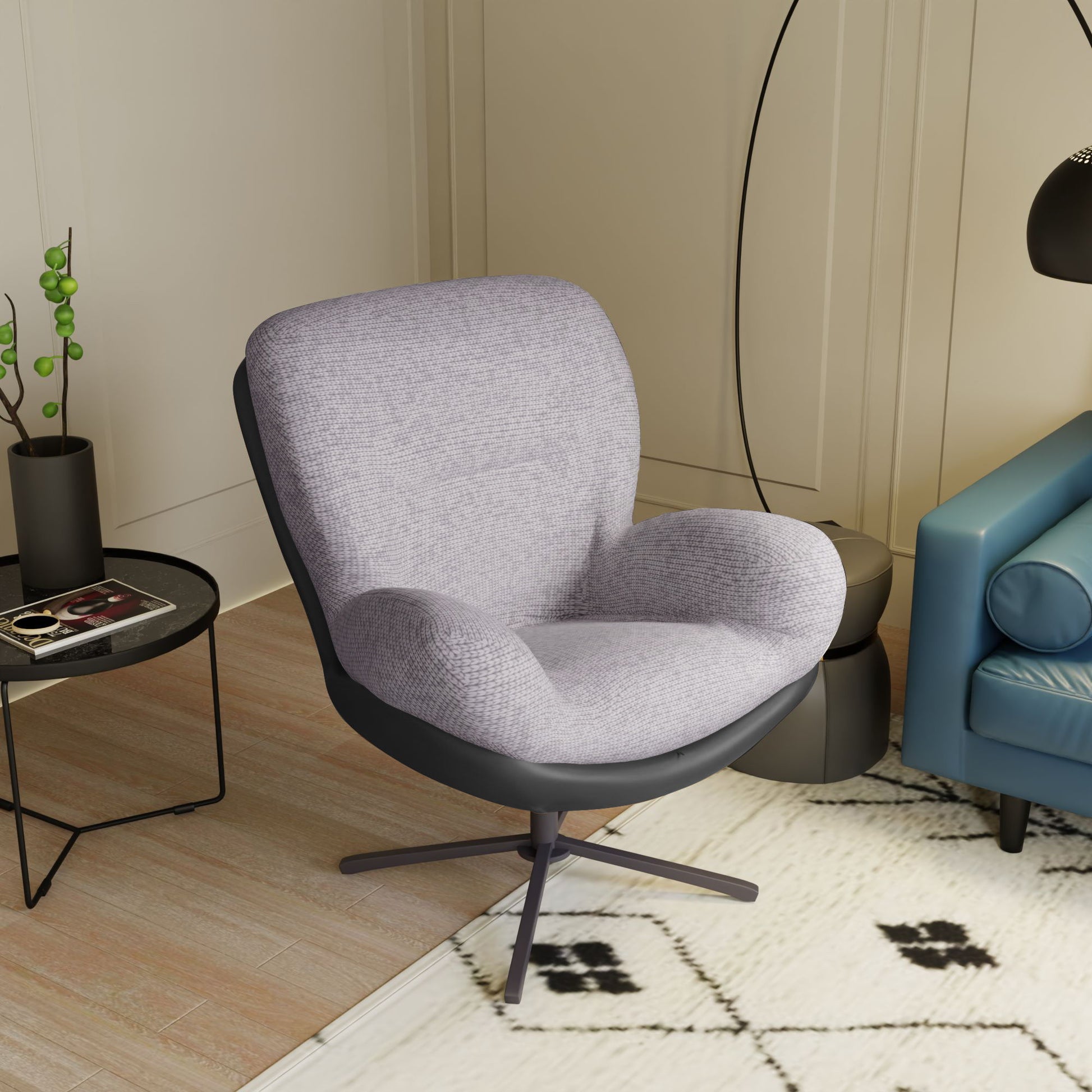 360° Swivel Office Chair, No Wheels - Best Buy Furniture