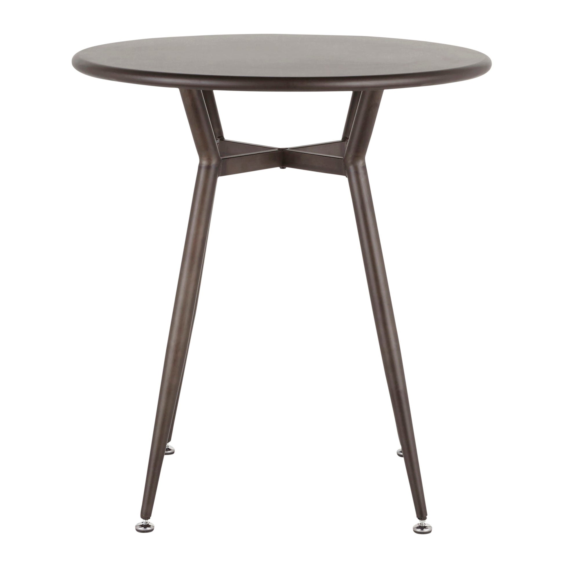 Clara - Industrial Round Dinette Table - Antique - Best Buy Furniture