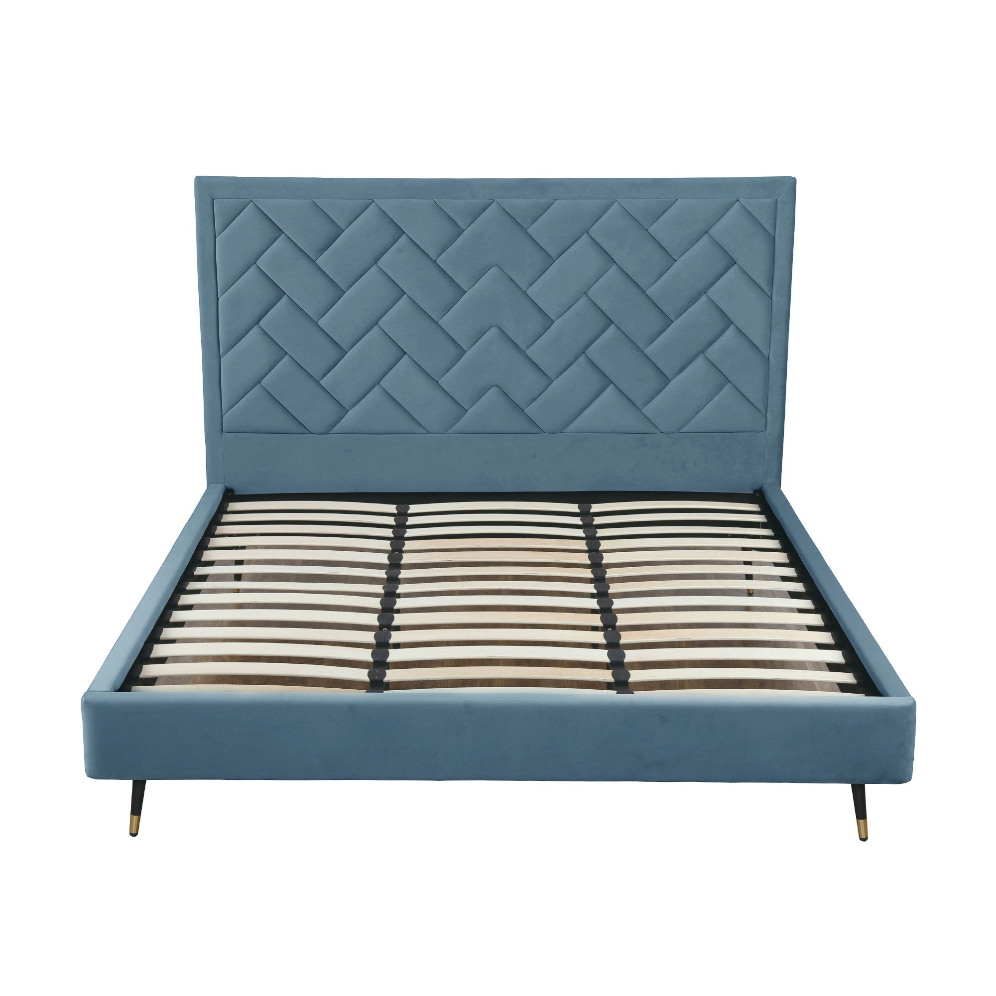 Crosby - Bed With Upholstered Headboard And Slats