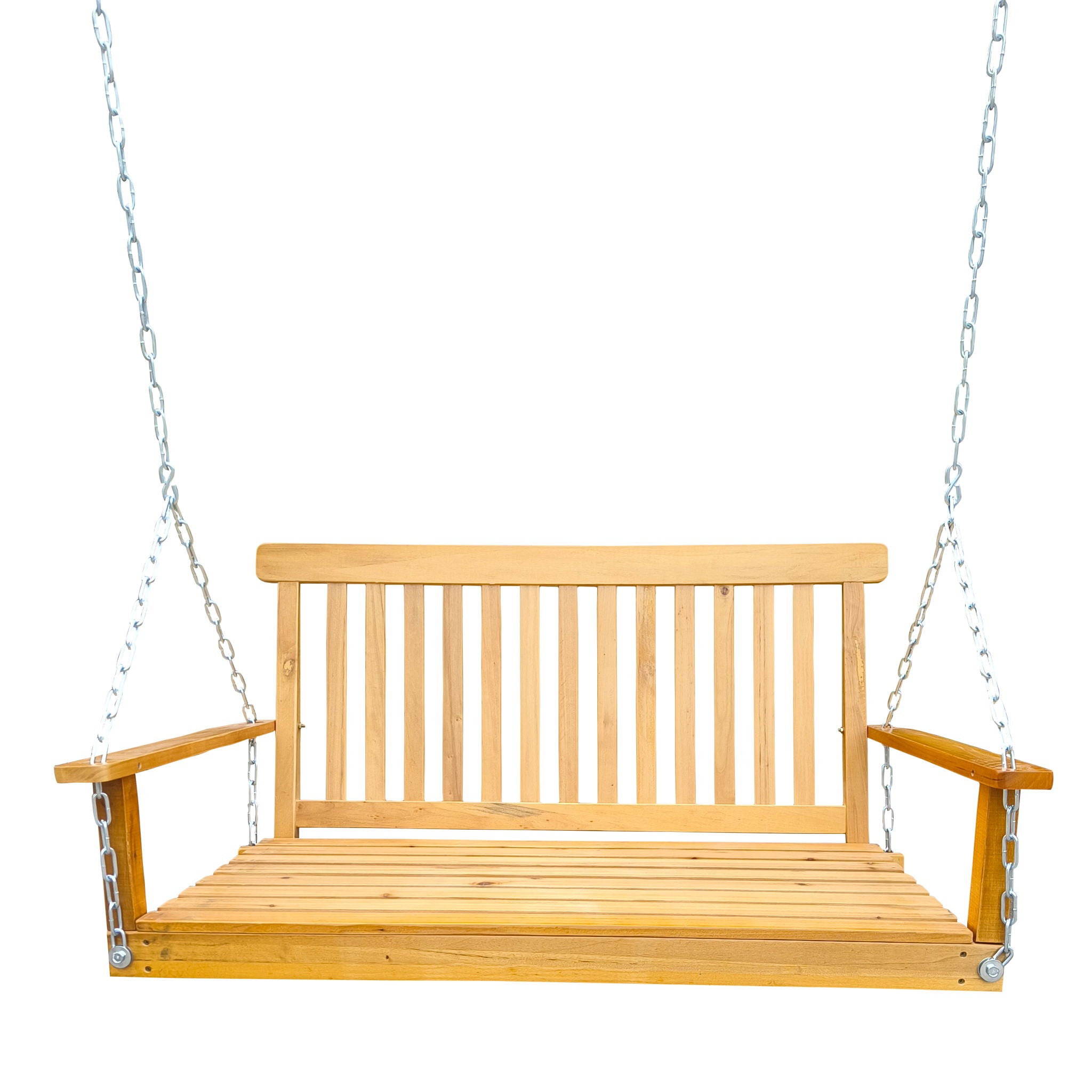 Front Porch Swing With Armrests For Outdoor Patio, Garden Yard, Backyard Or Sunroom - Best Buy Furniture