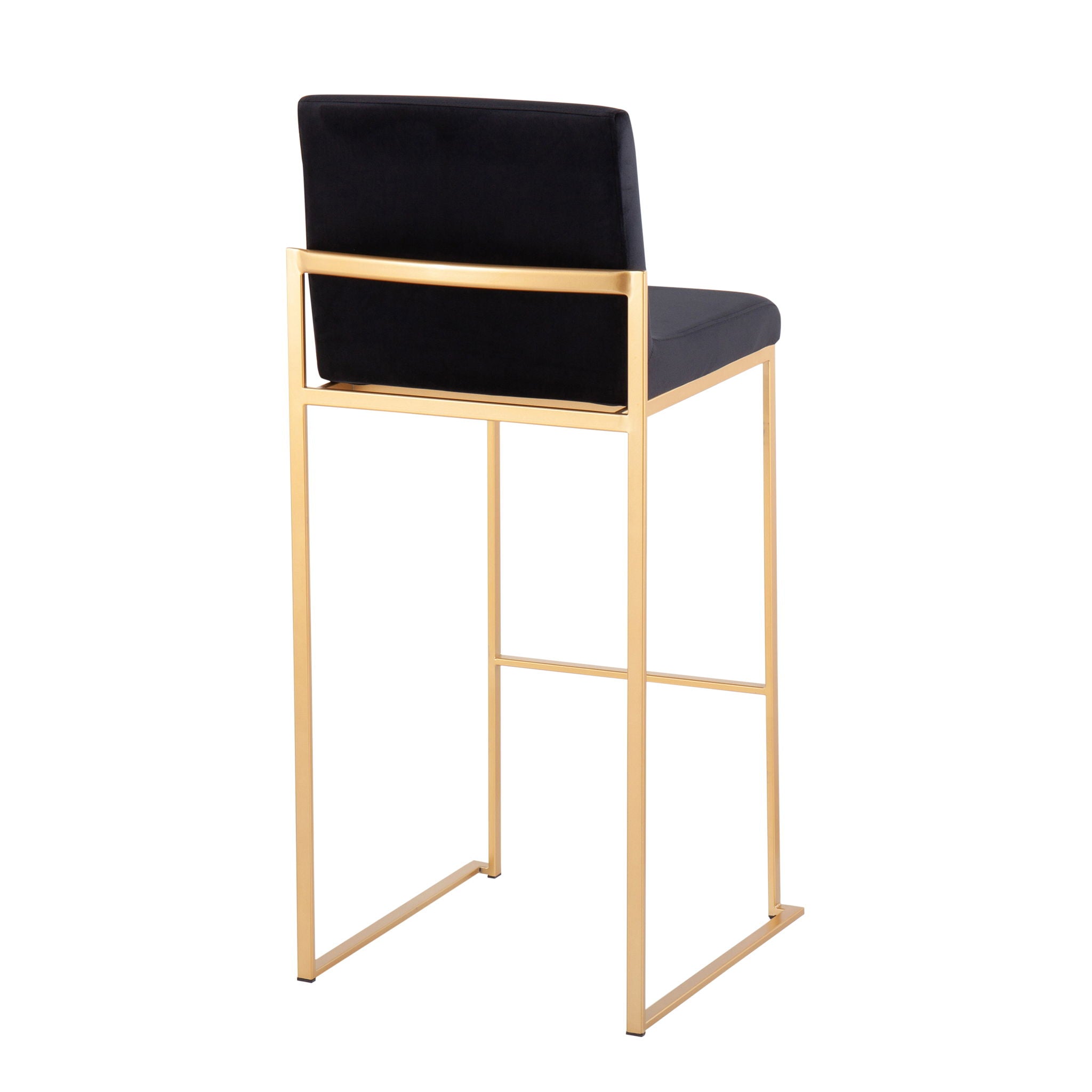 Fuji - Contemporary Design High Back Barstool (Set of 2) - Best Buy Furniture