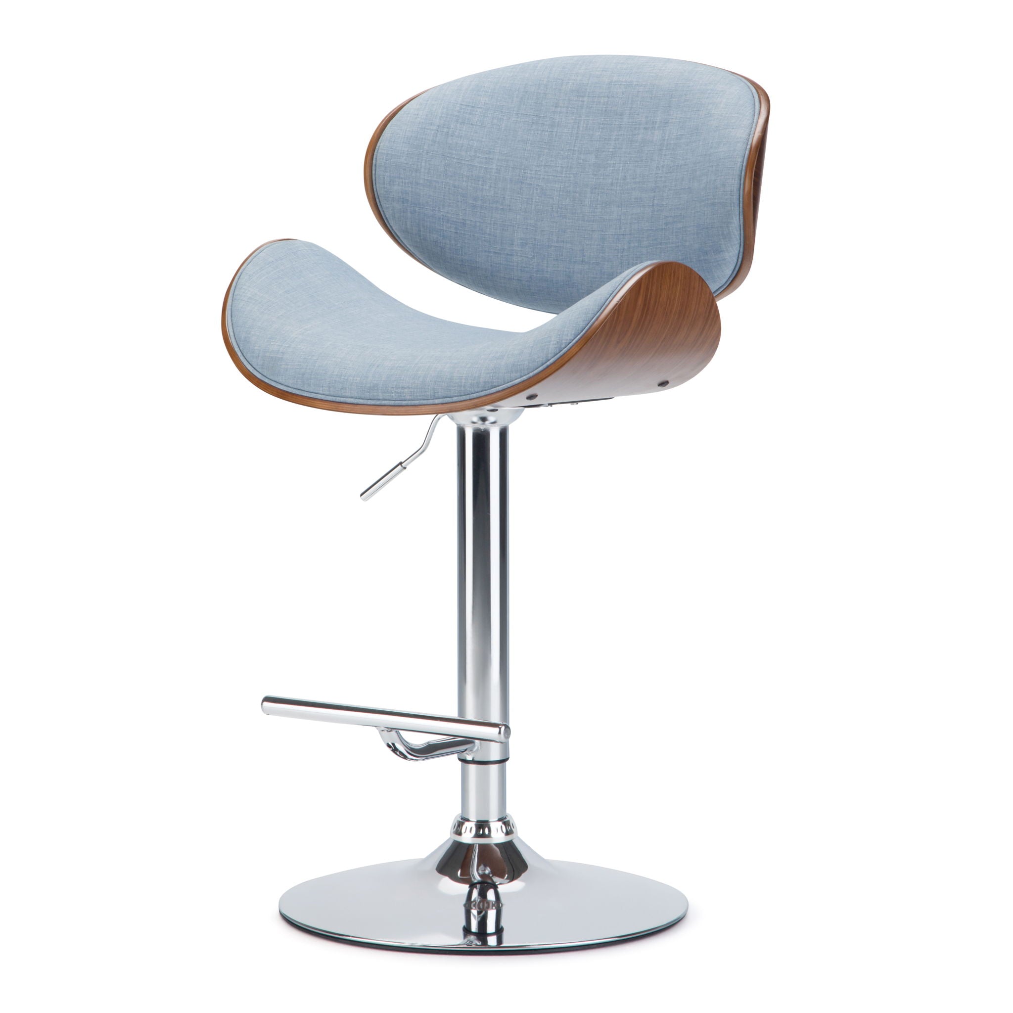 Marana - Multifunctional Handcrafted Bentwood Adjustable Swivel Bar Stool - Best Buy Furniture