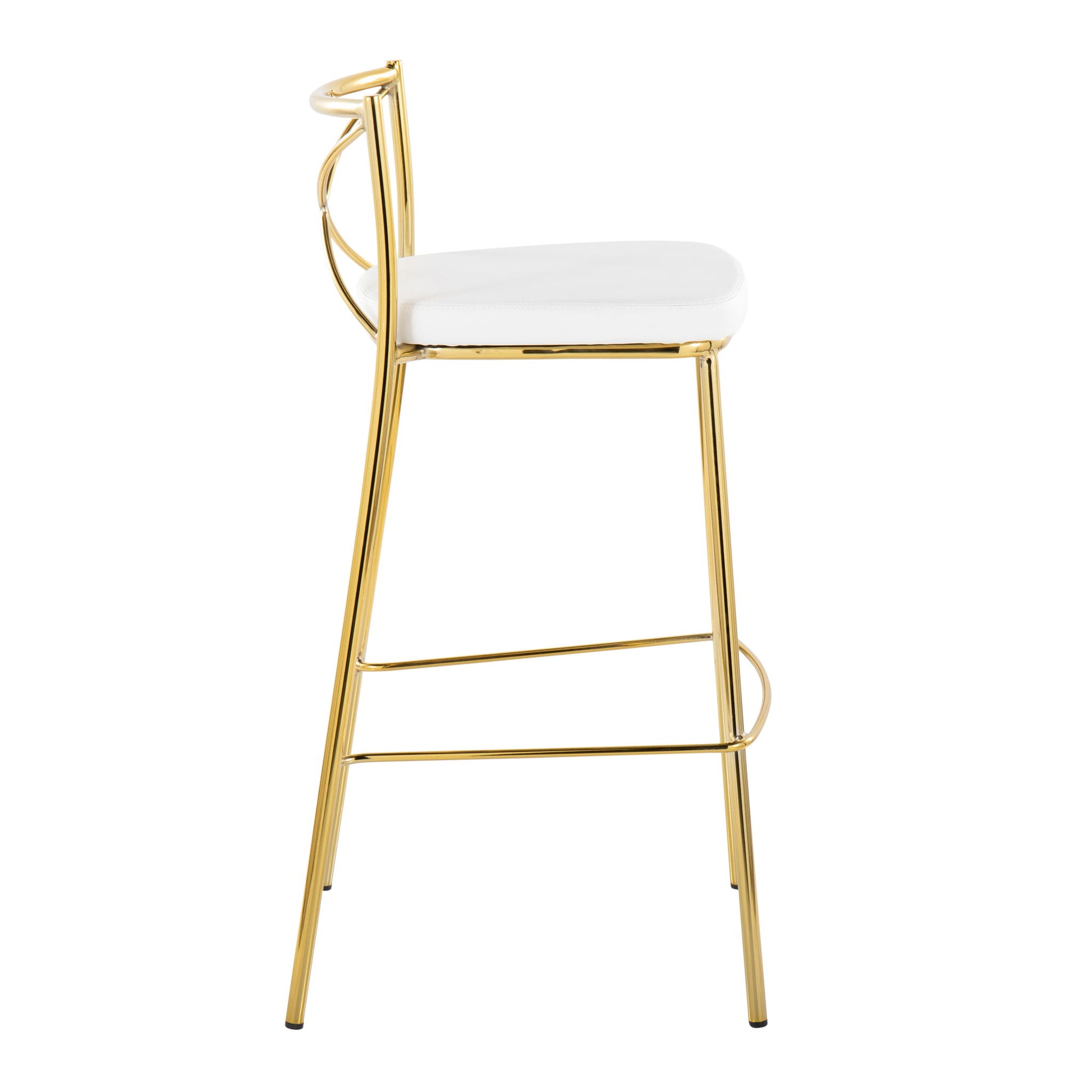 Modern Charlotte - Contemporary Fixed Height Barstool (Set of 2) - Best Buy Furniture