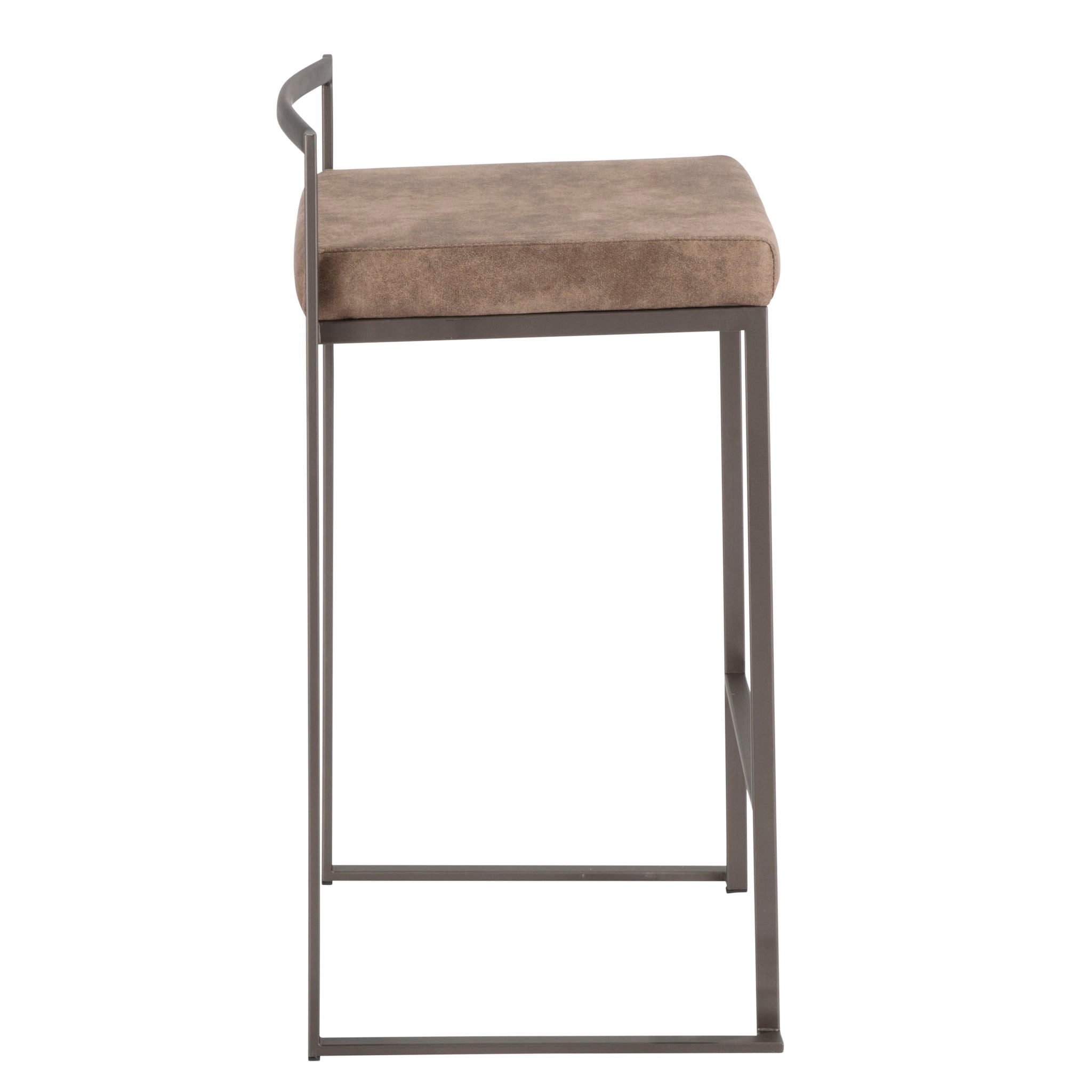 Fuji - Industrial Stackable Counter Stool Elegant Design - Best Buy Furniture