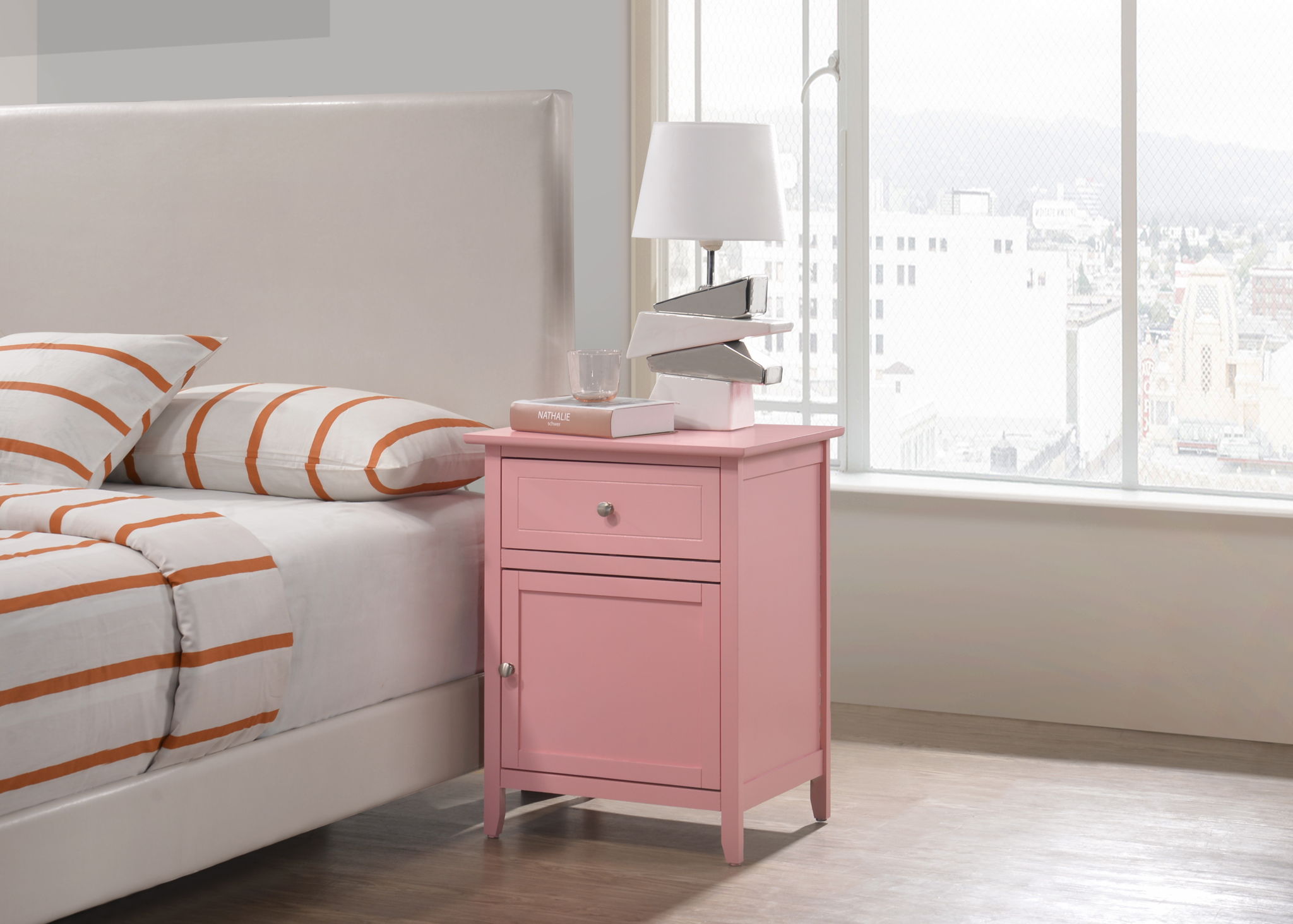 Izzy - 1 Drawer /1 Door Nightstand - Best Buy Furniture