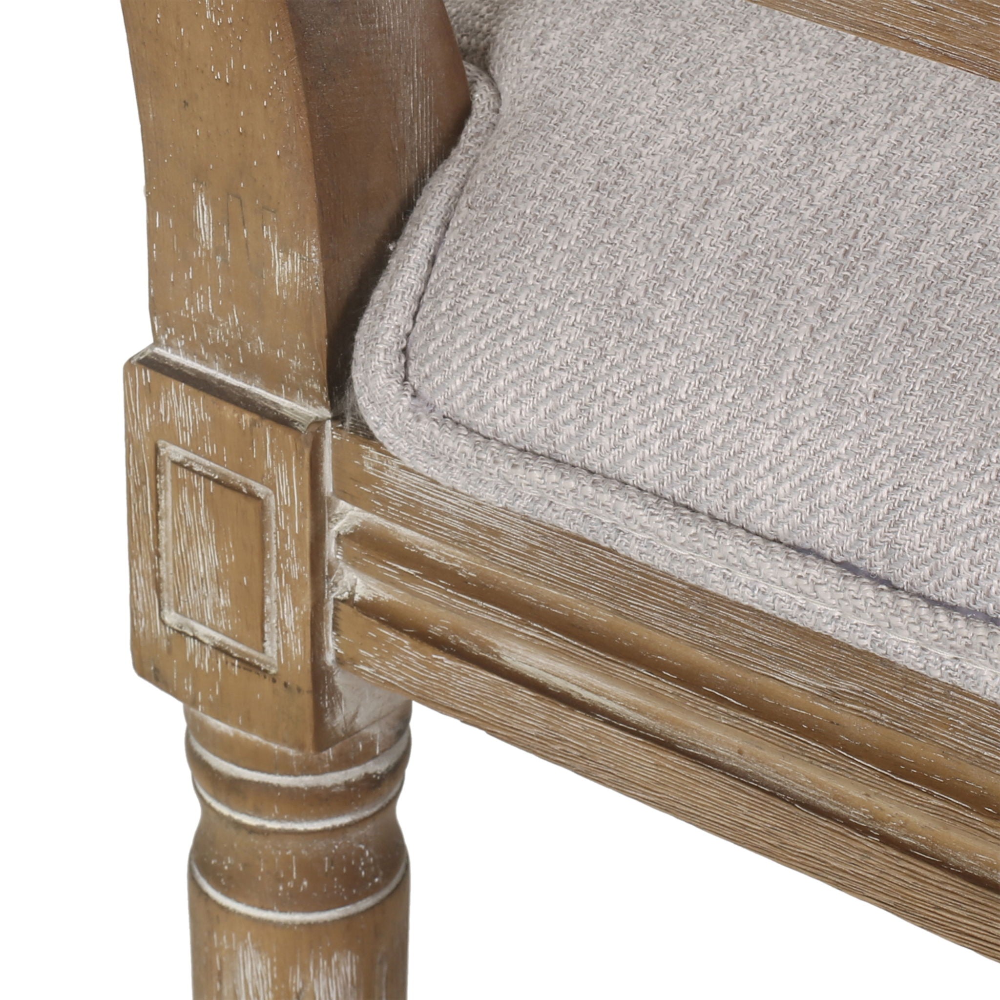 French Country Dining Chair With Rectangular Cane Backrest And Smooth Upholstered Seating - Best Buy Furniture