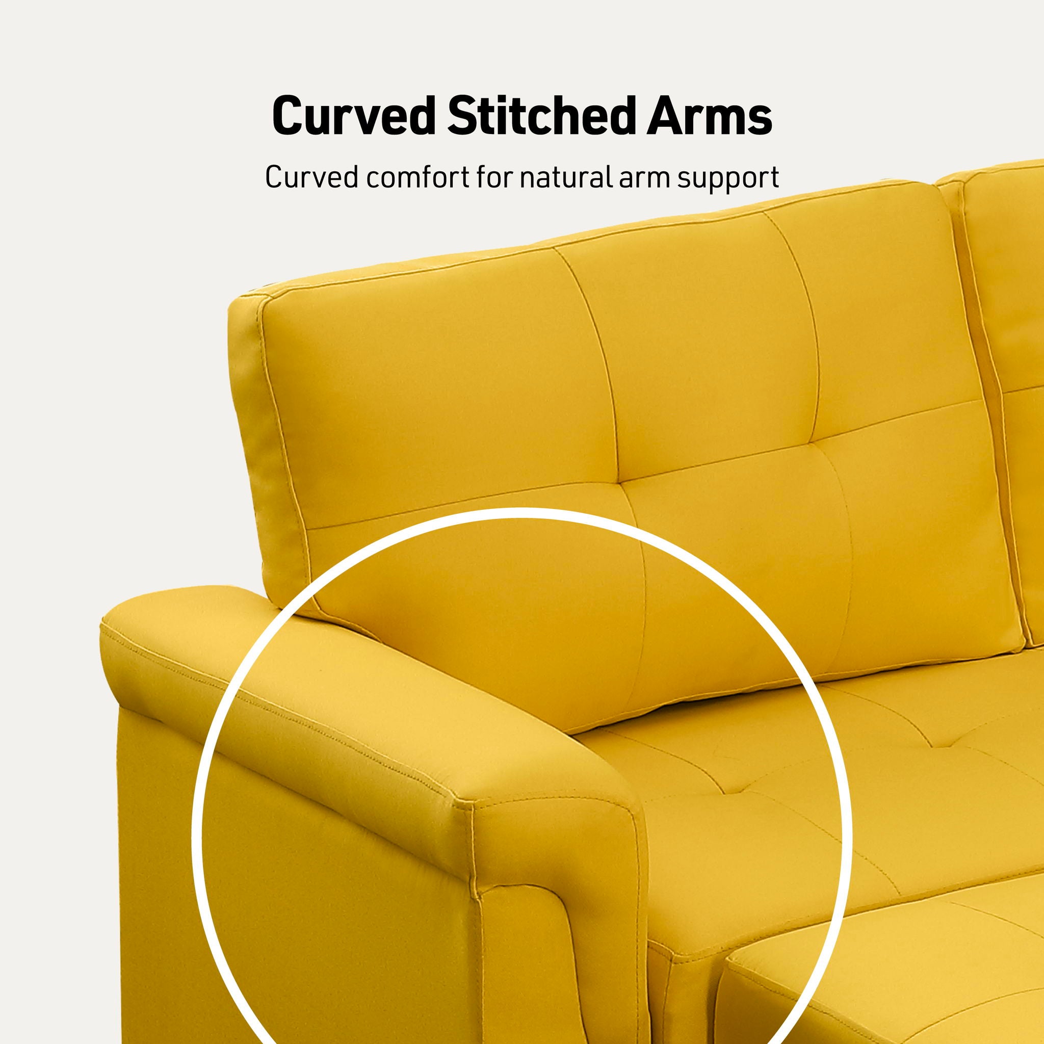 Lucca - Linen Reversible Sleeper Sectional Sofa With Storage Chaise - Best Buy Furniture