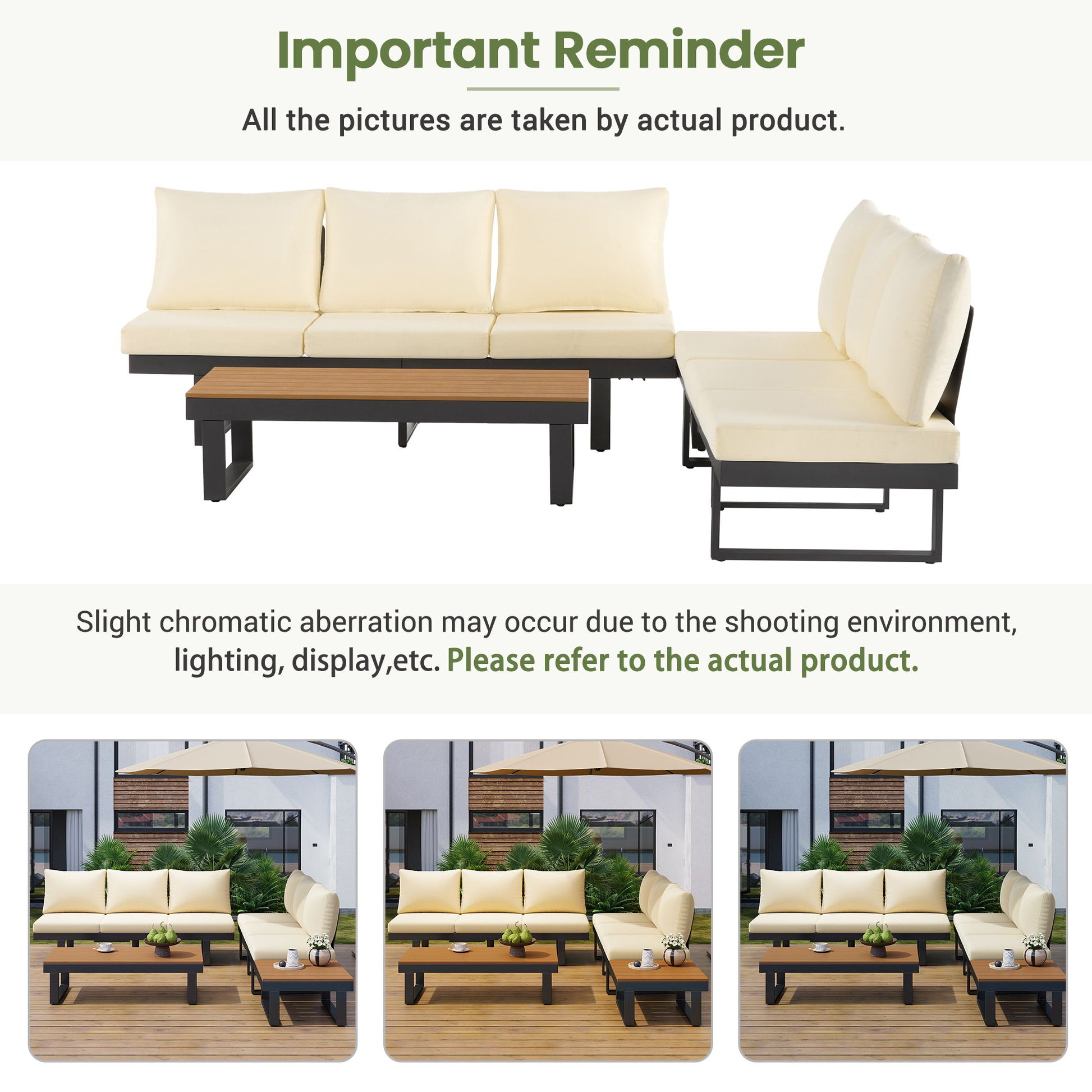 Outdoor Sectional Sofa Set With Adjustable Reclining Seats - Best Buy Furniture