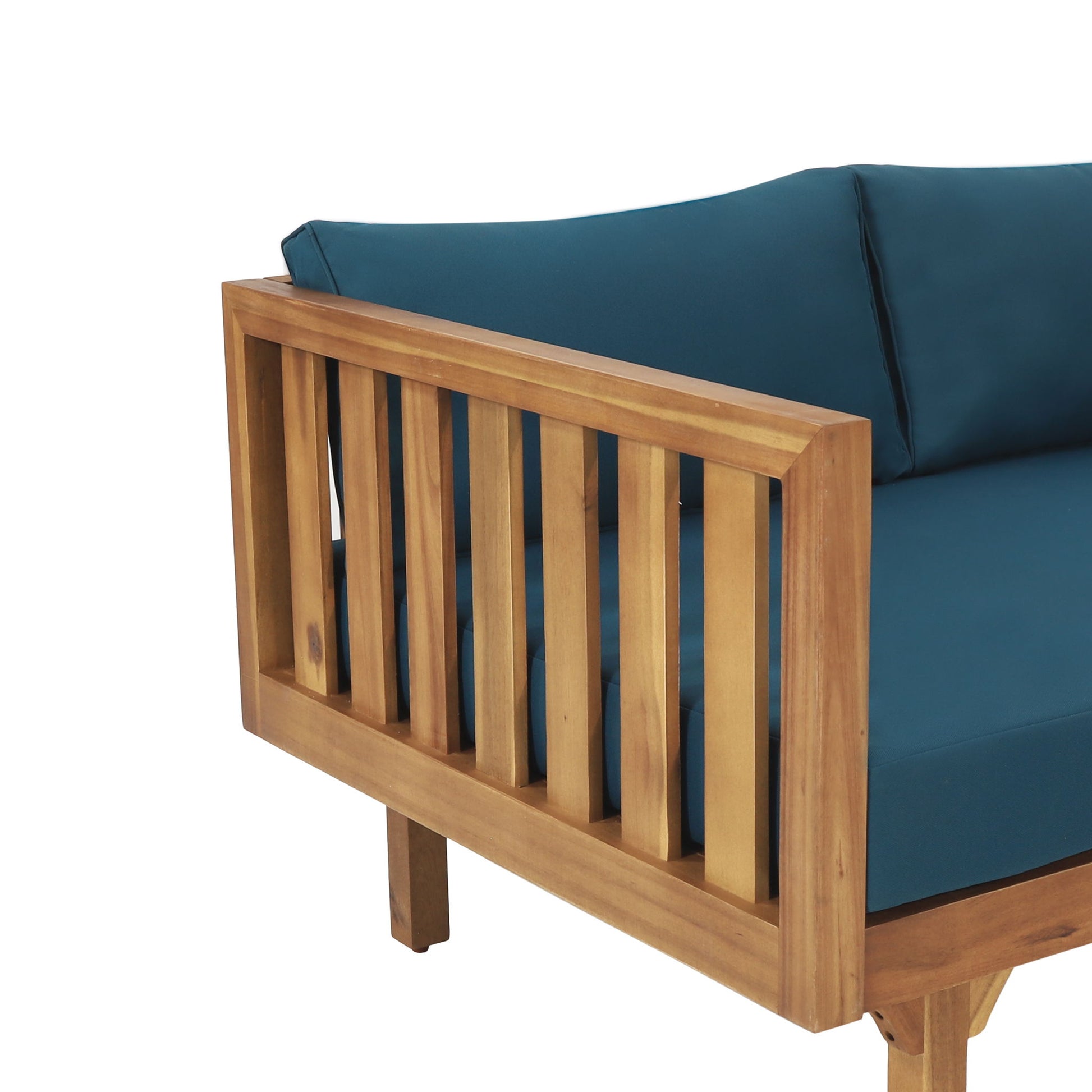 Claremont - 3 Seater Daybed Teak Acacia Wood Water Resistant Cushions - Best Buy Furniture