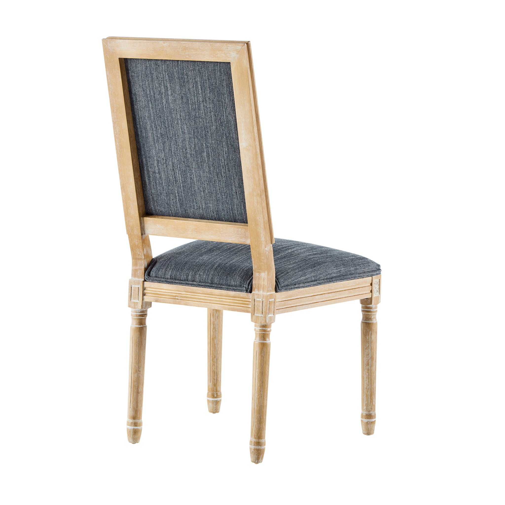 French Country Style Dining Chair With Upholstered Seating And Fluted Legs - Best Buy Furniture