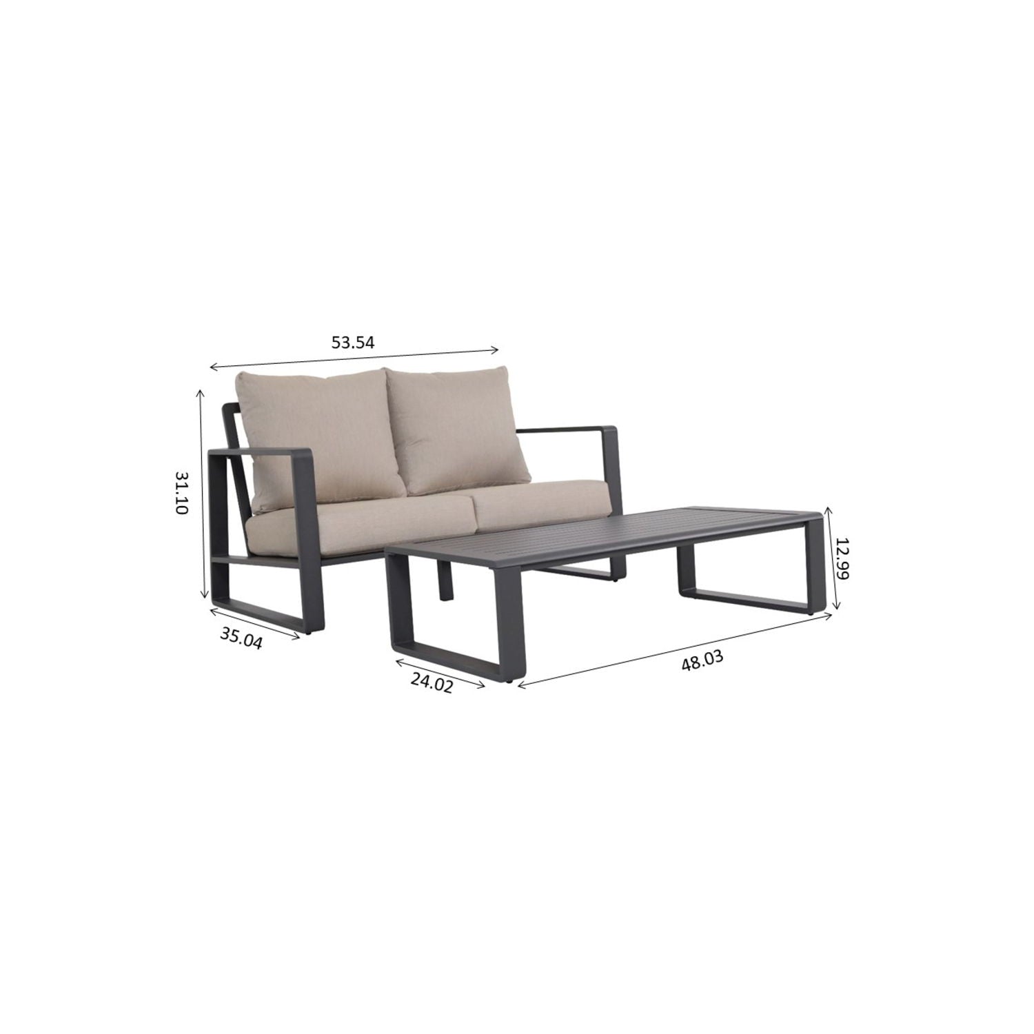 Sofa With Rectangular Coffee Table - Best Buy Furniture