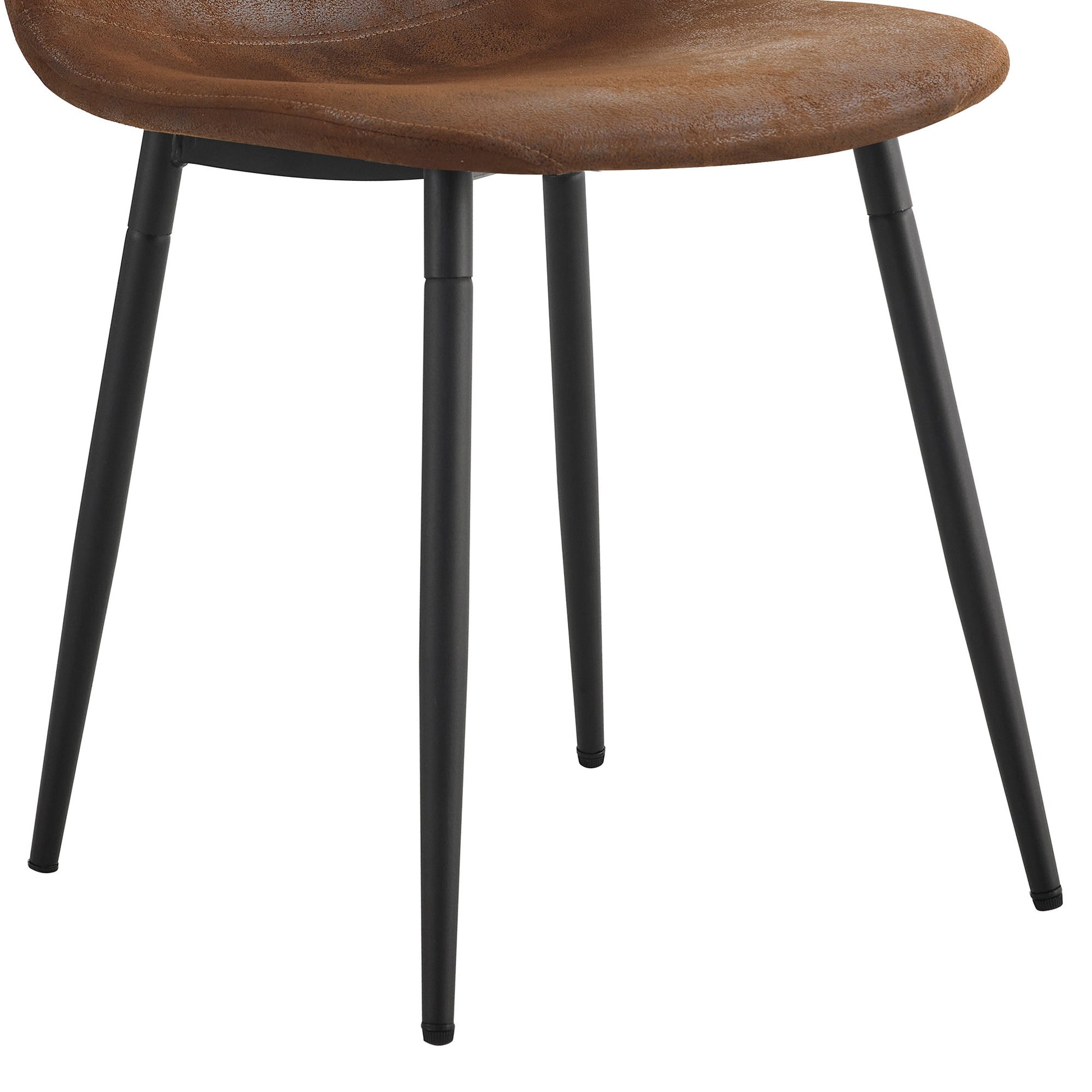 Suede Backrest Chairs With Metal Legs & Herringbone Dining Table Set - Best Buy Furniture