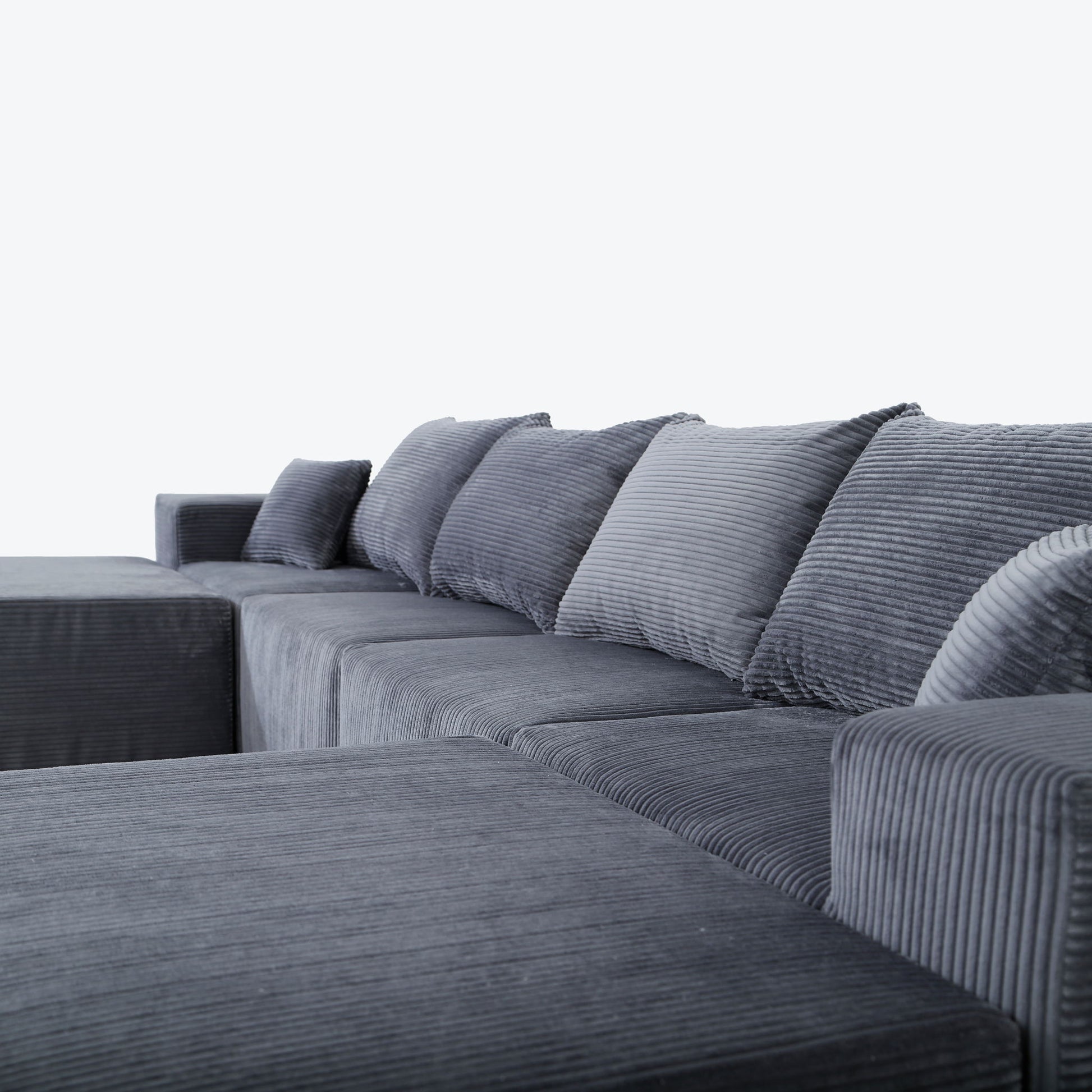 Modular Sectional Sofa, Convertible Couch With Chaise Corduroy - Best Buy Furniture