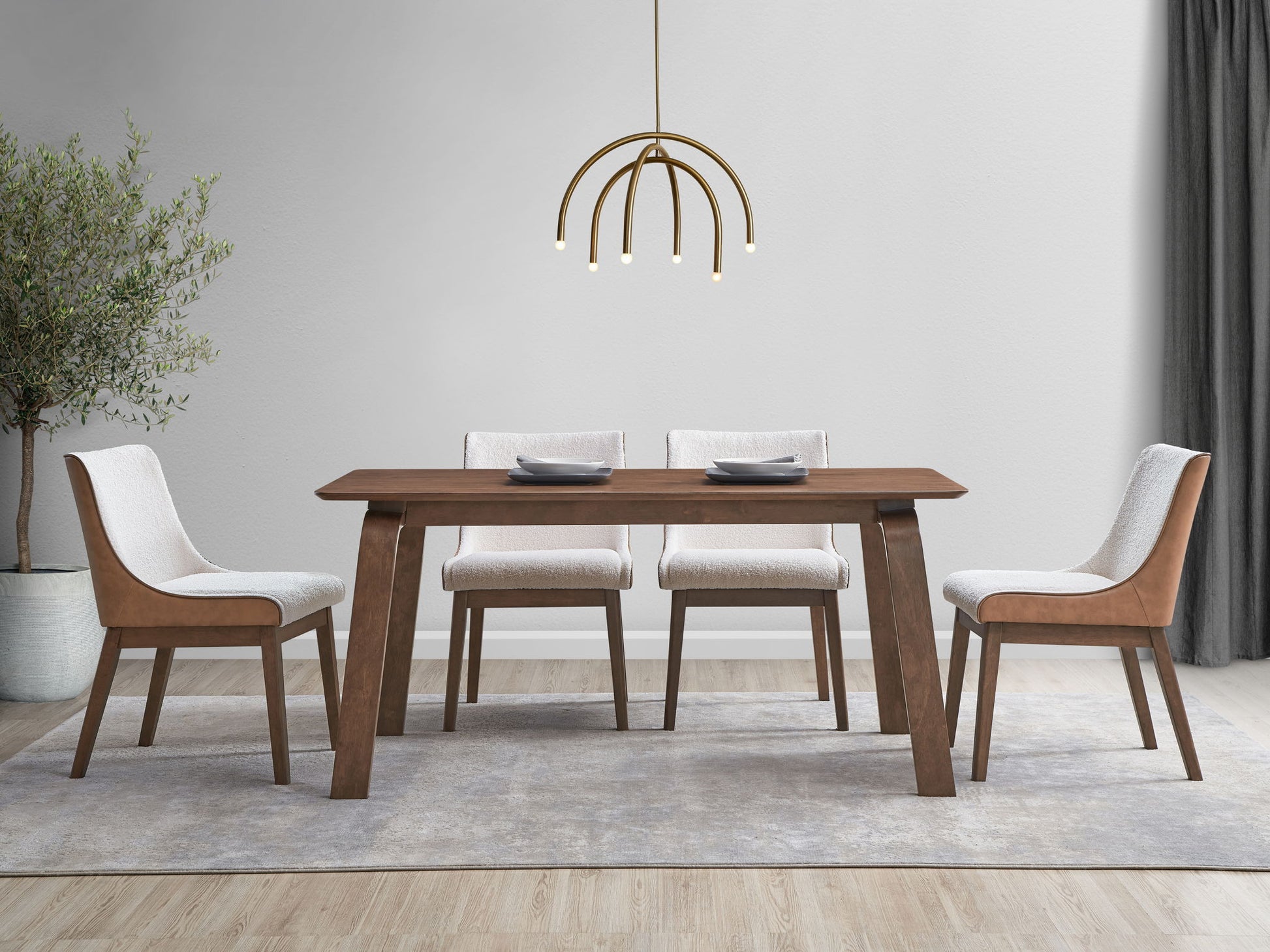 Ginny - Dining Table - Walnut - Best Buy Furniture