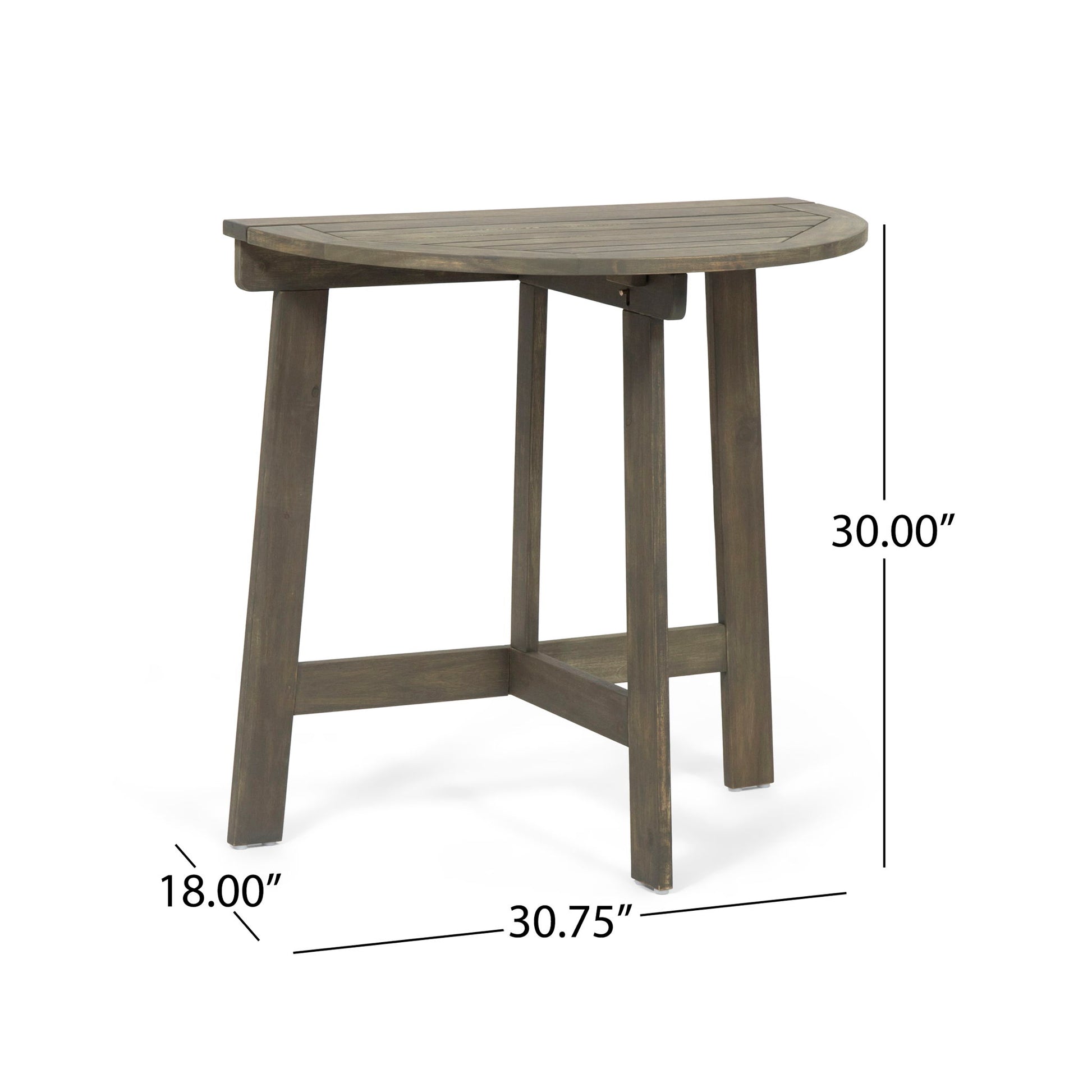 Outdoor 3 Piece Half Round Folding Bistro Set - Best Buy Furniture