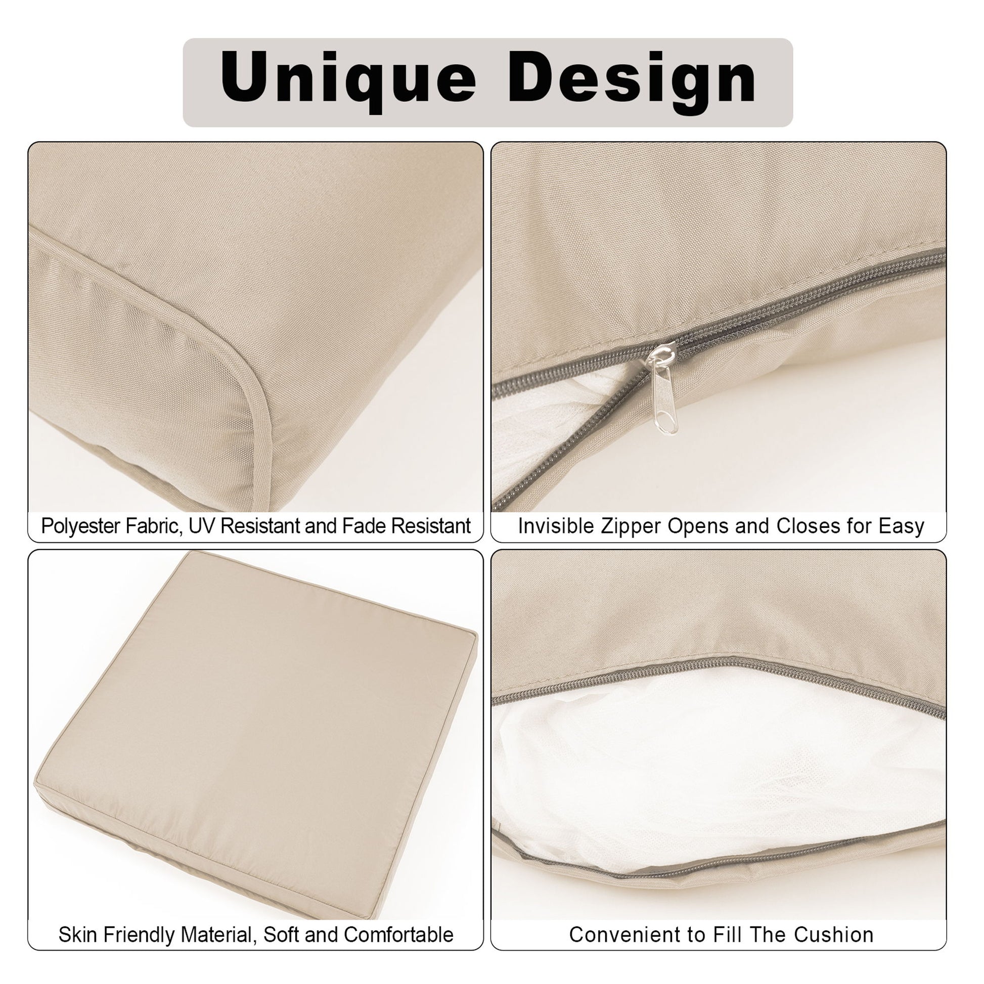 Outdoor Deep Seat Cushions For Patio Furniture Replacement, Cushion Set For Sectionals - Best Buy Furniture