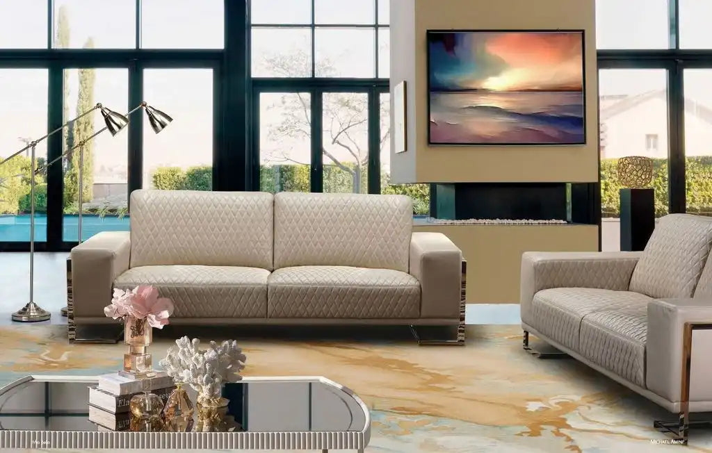 Mia Bella - Gianna Loveseat - Best Buy Furniture