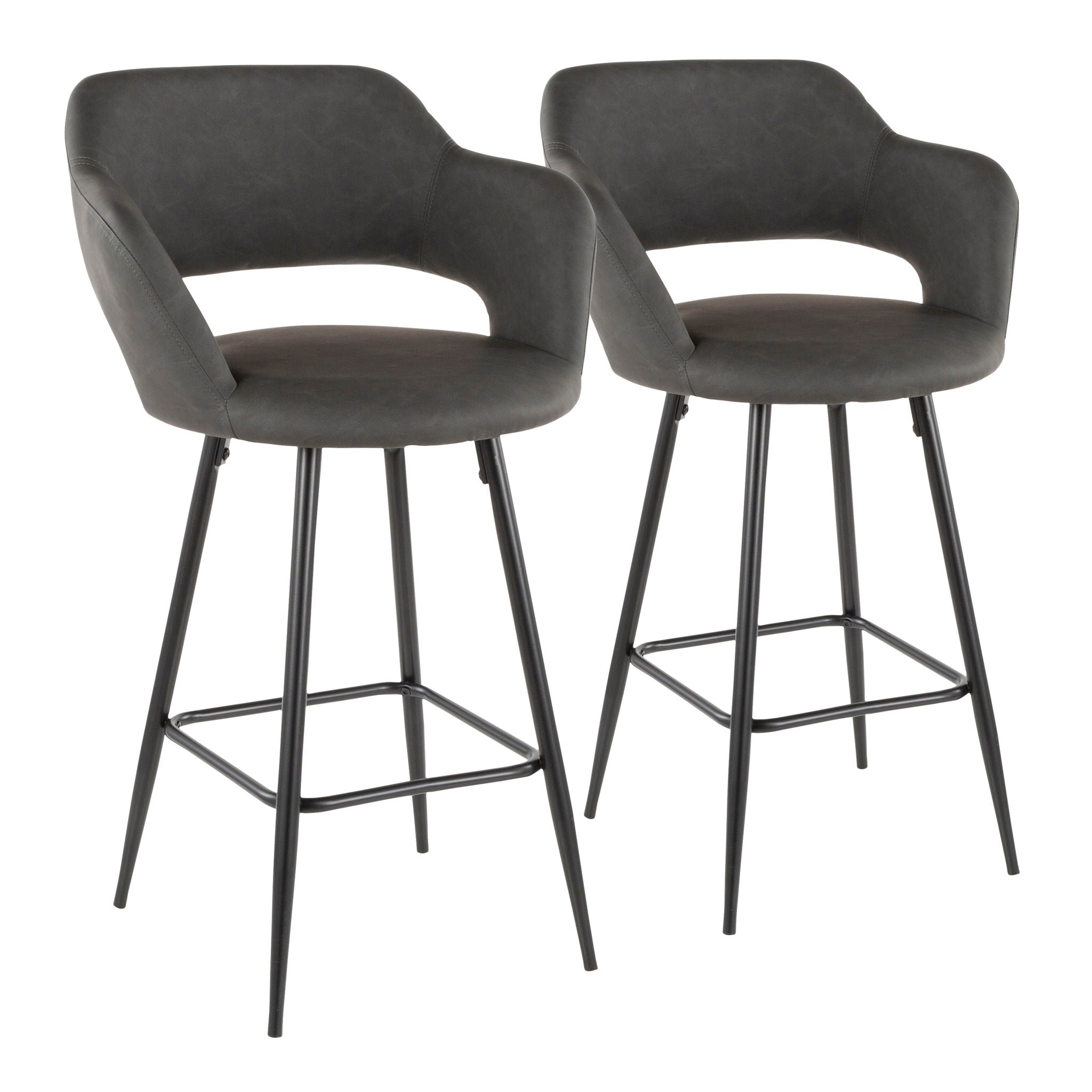 Margarite - Contemporary Counter Stool (Set of 2) - Best Buy Furniture