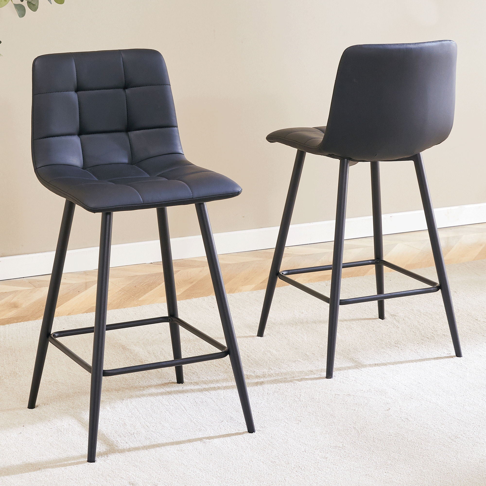 Bar Chair Set Comfortable With Metal Legs And Ergonomic Design - Best Buy Furniture