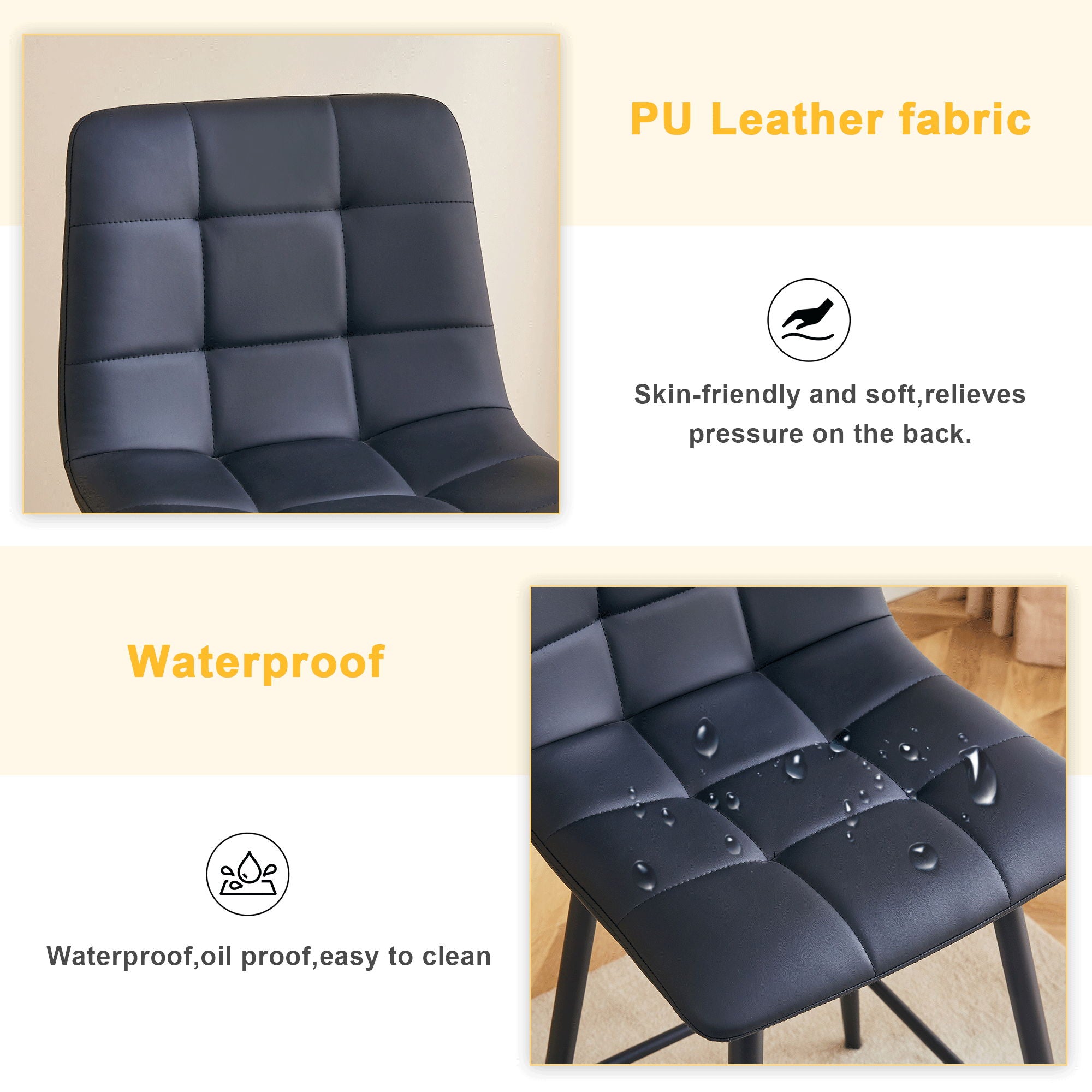 Bar Chair Set Comfortable With Metal Legs And Ergonomic Design - Best Buy Furniture