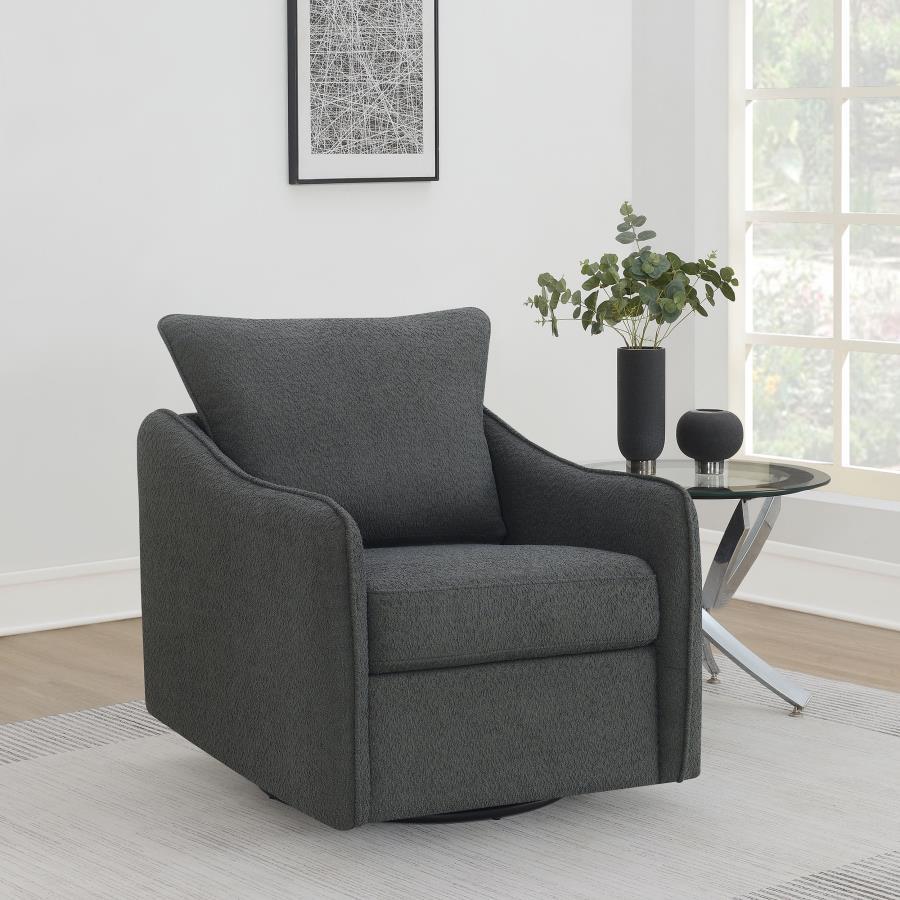 Madia - Upholstered Sloped Arm Swivel Glider Chair - Best Buy Furniture