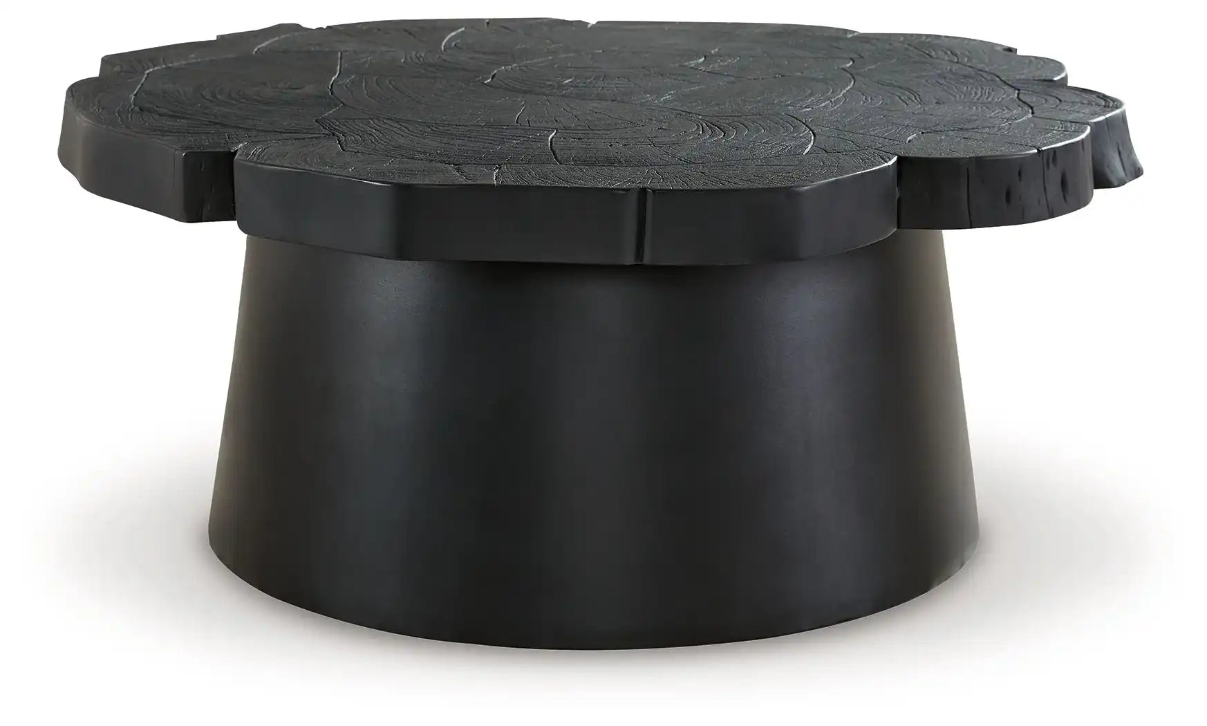 Wimbell - Round Cocktail Table - Black - Best Buy Furniture