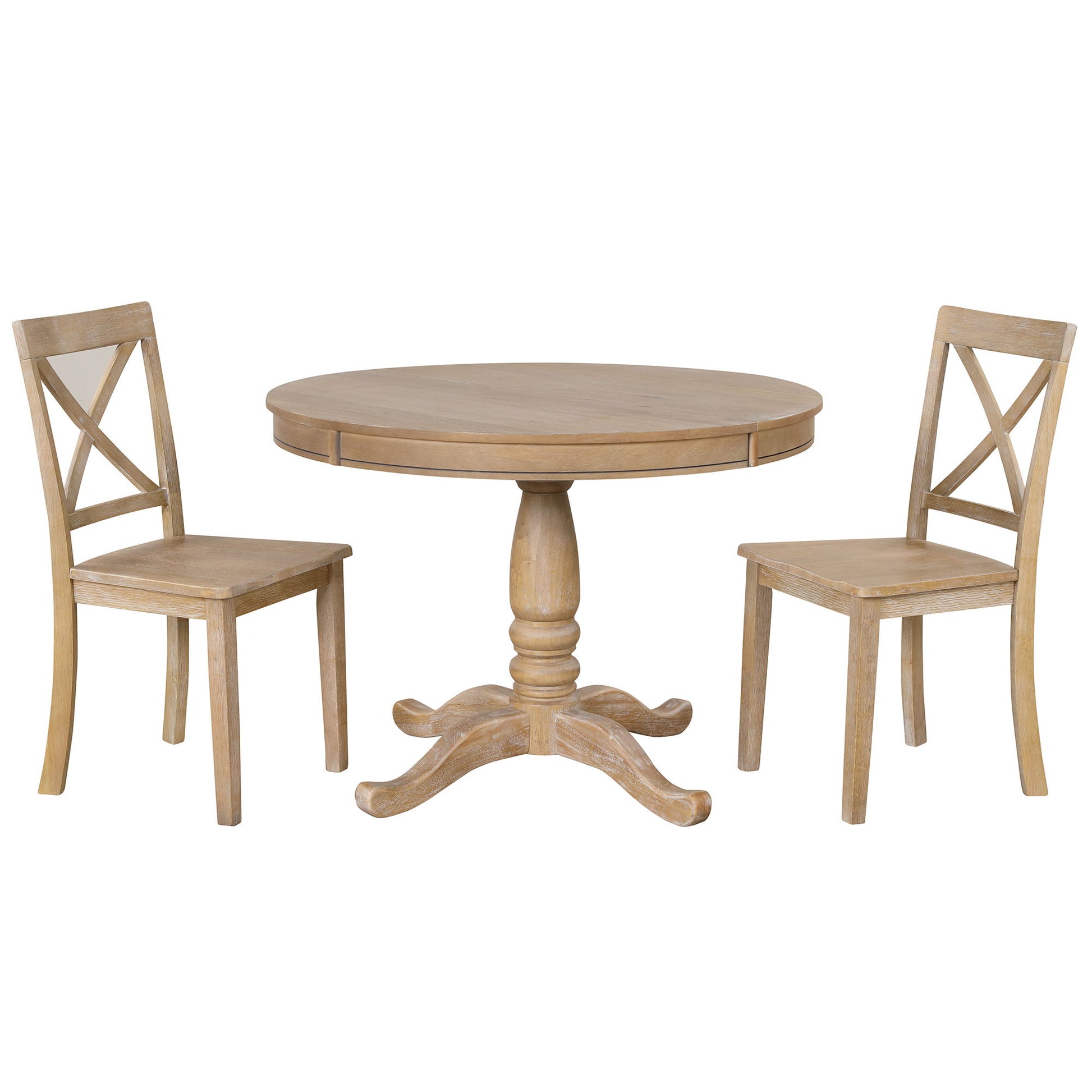 Modern Dining Table Set For 4, Round Table And 4 Kitchen Room Chairs, 5 Piece Kitchen Table Set For Dining Room, Dinette, Breakfast Nook - Best Buy Furniture