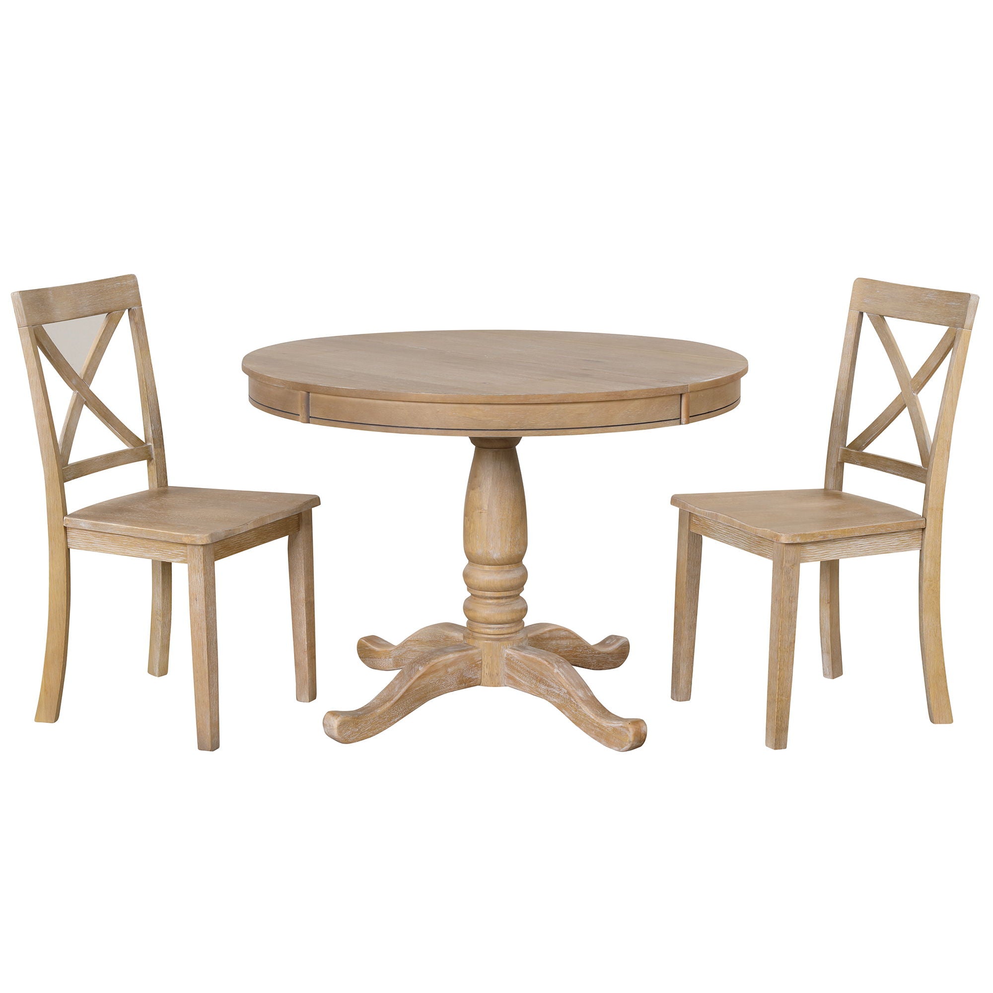 Modern Dining Table Set For 4, Round Table And 4 Kitchen Room Chairs, 5 Piece Kitchen Table Set For Dining Room, Dinette, Breakfast Nook - Best Buy Furniture