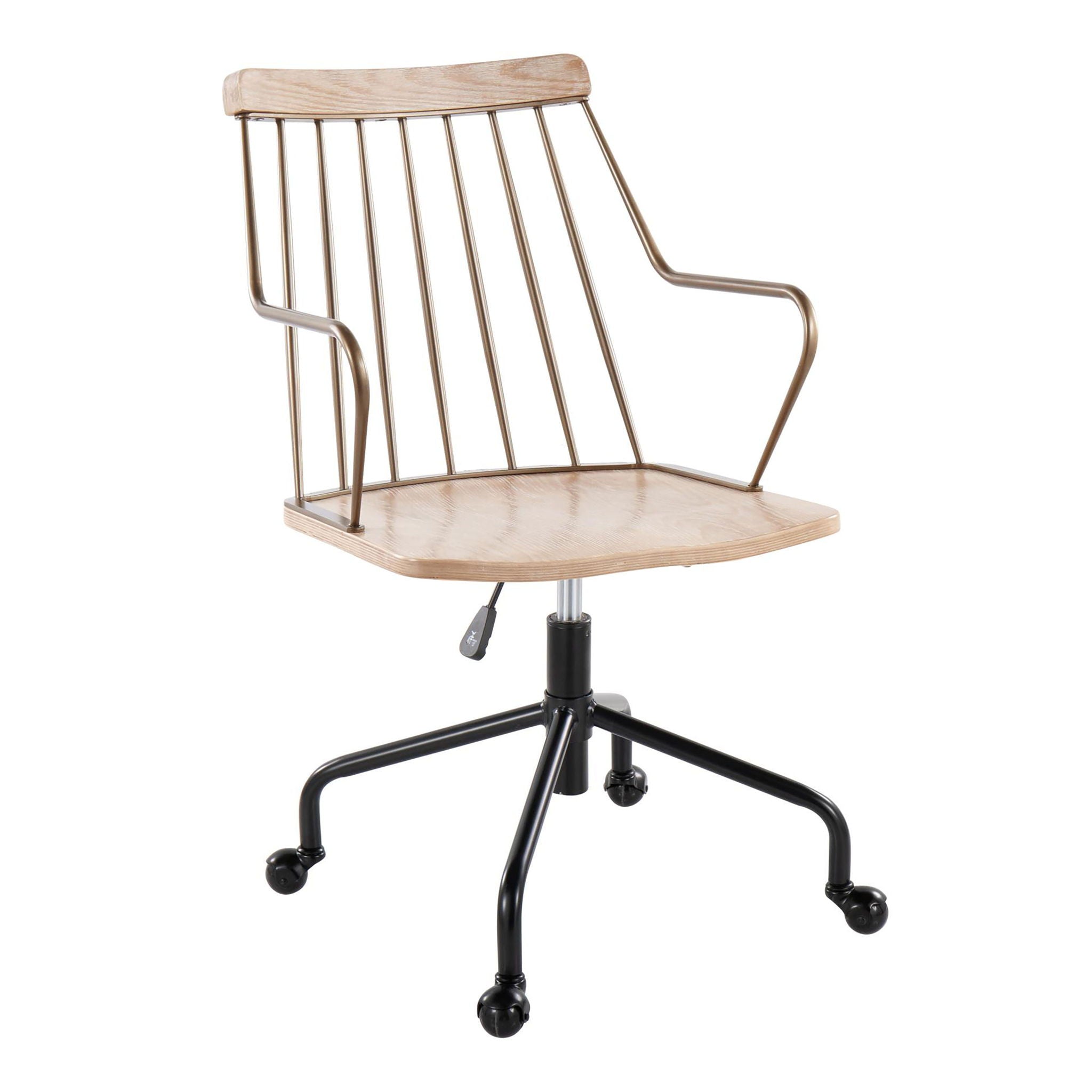 Preston - Farmhouse Adjustable Office Chair - Best Buy Furniture