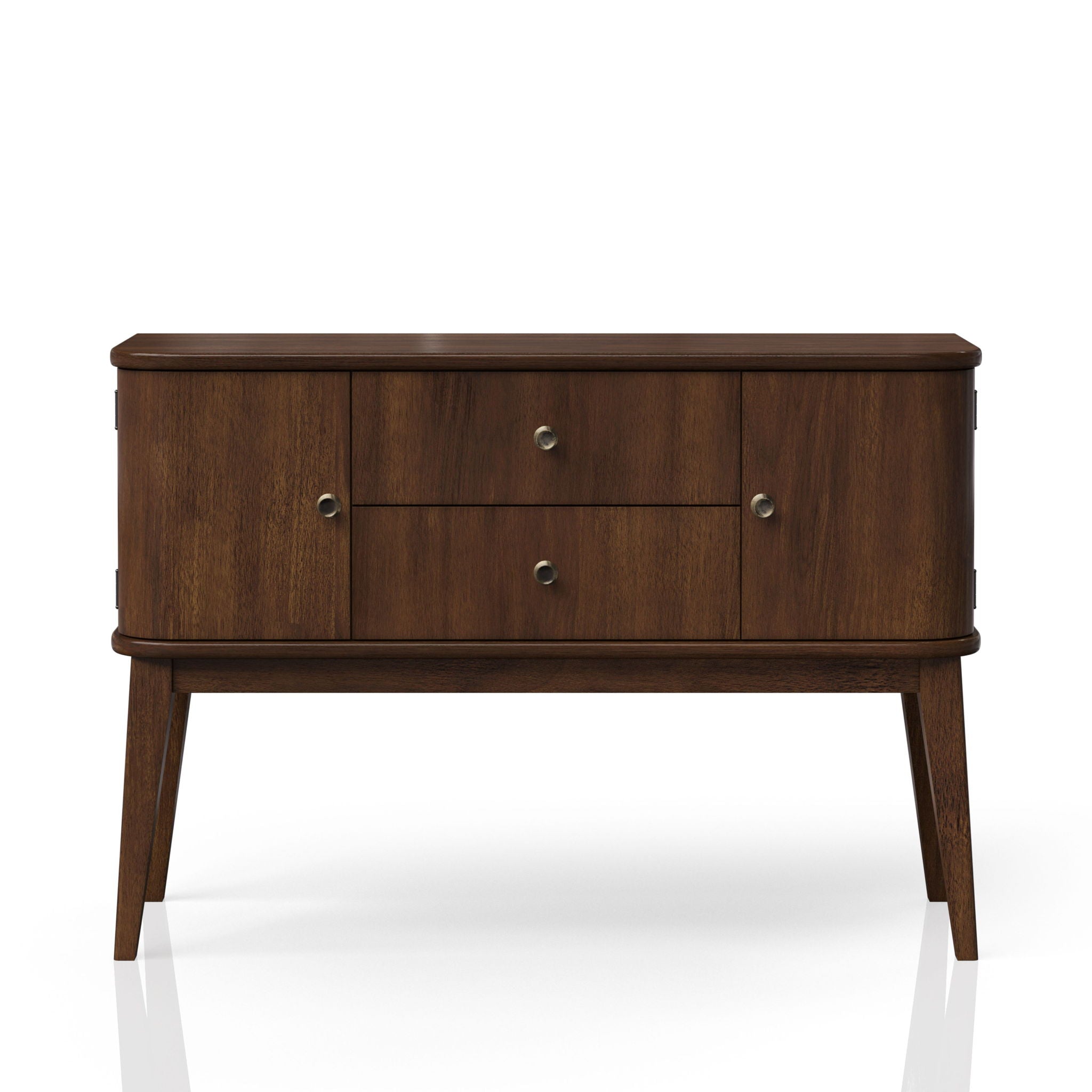 Mid Century Modern Server 2 Drawer And 2 Cabinet Server - Cherry - Best Buy Furniture