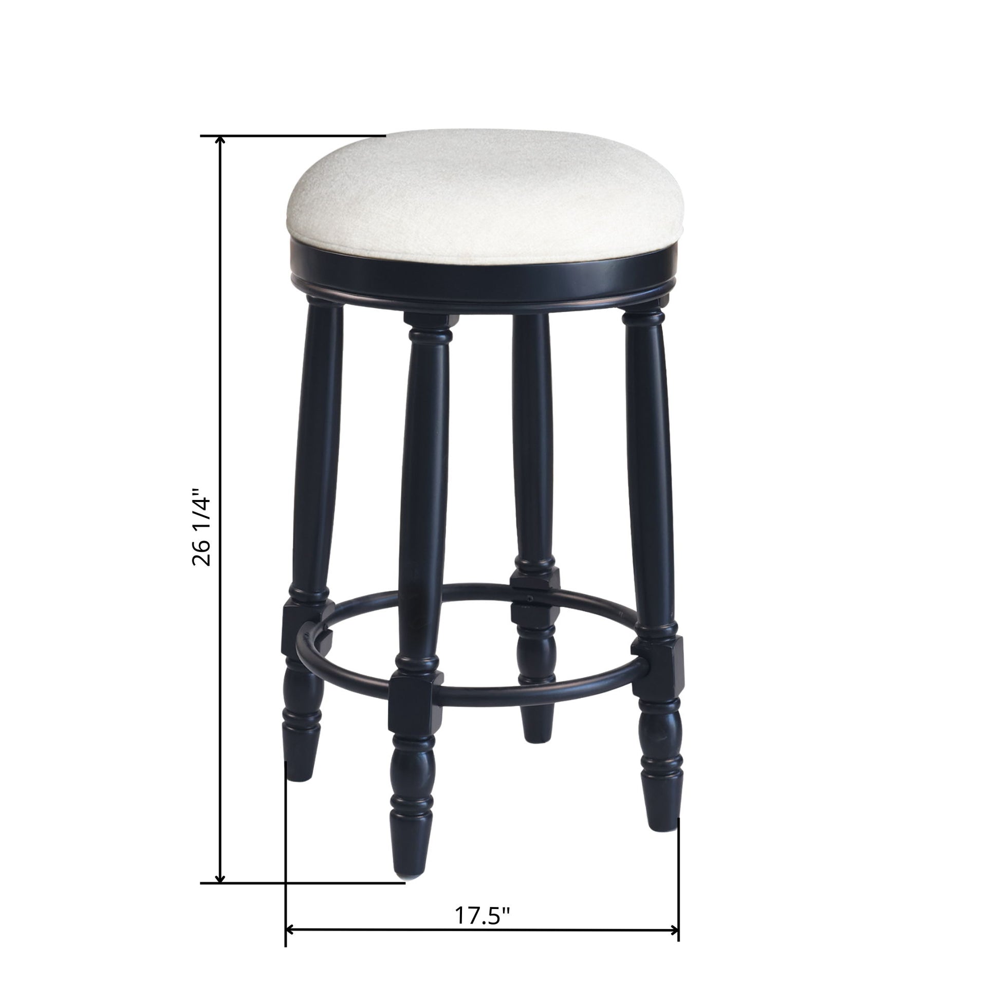 360° Swivel Wooden Barstools With Upholstered Seat, Counter Height (Set of 2) - Best Buy Furniture