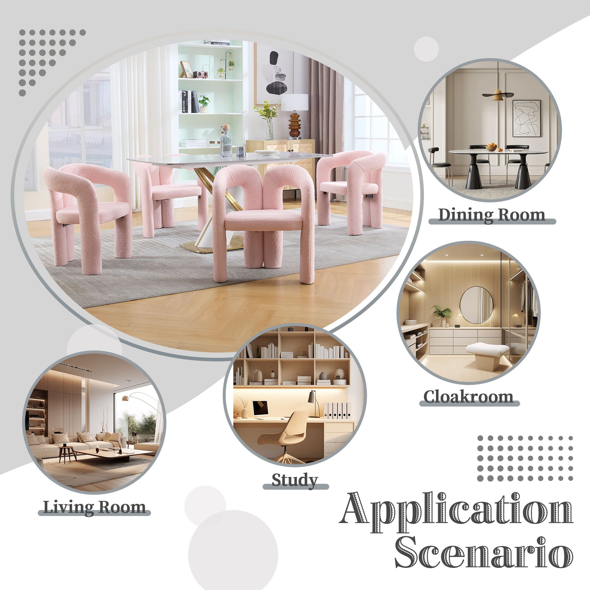 Coolmore Contemporary Designed Accent / Dining Chair With Armrests - Best Buy Furniture