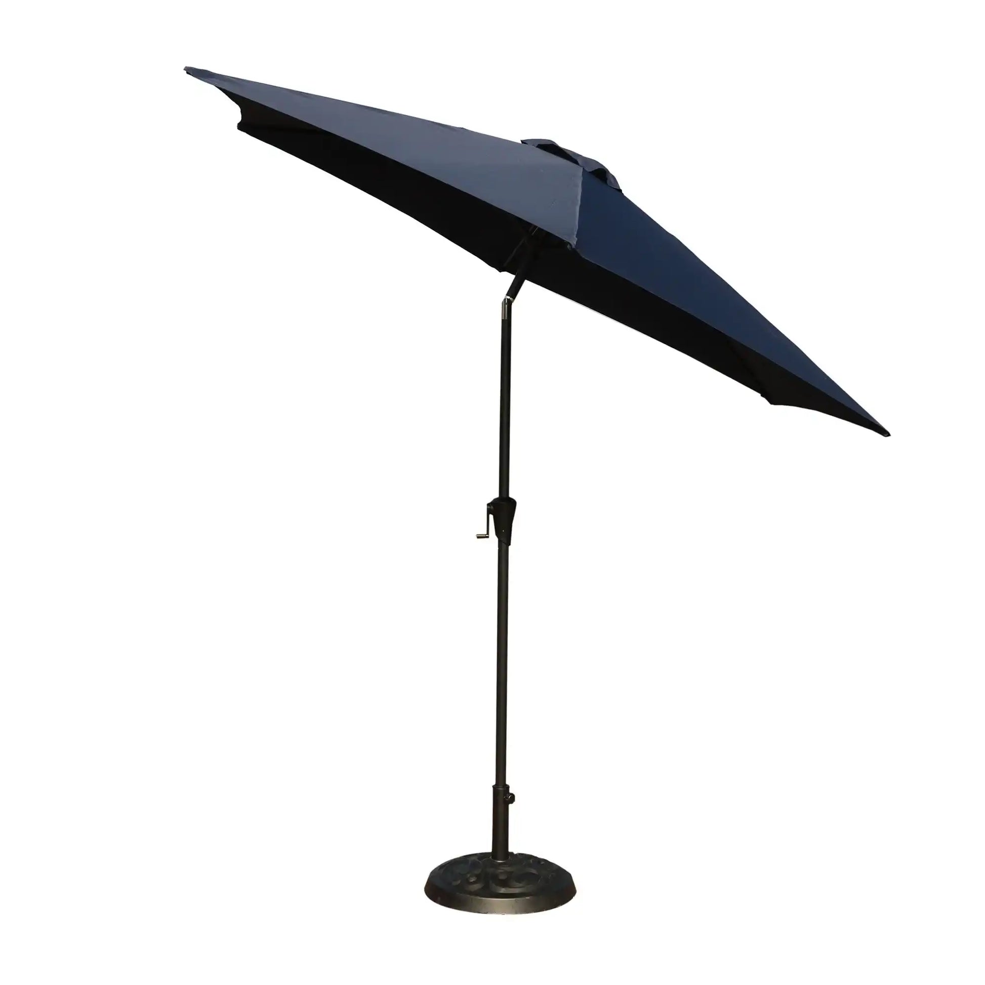 8.8' Outdoor Aluminum Patio Umbrella, Market Umbrella With 33 Pounds Round Resin Umbrella Base Lift - Best Buy Furniture
