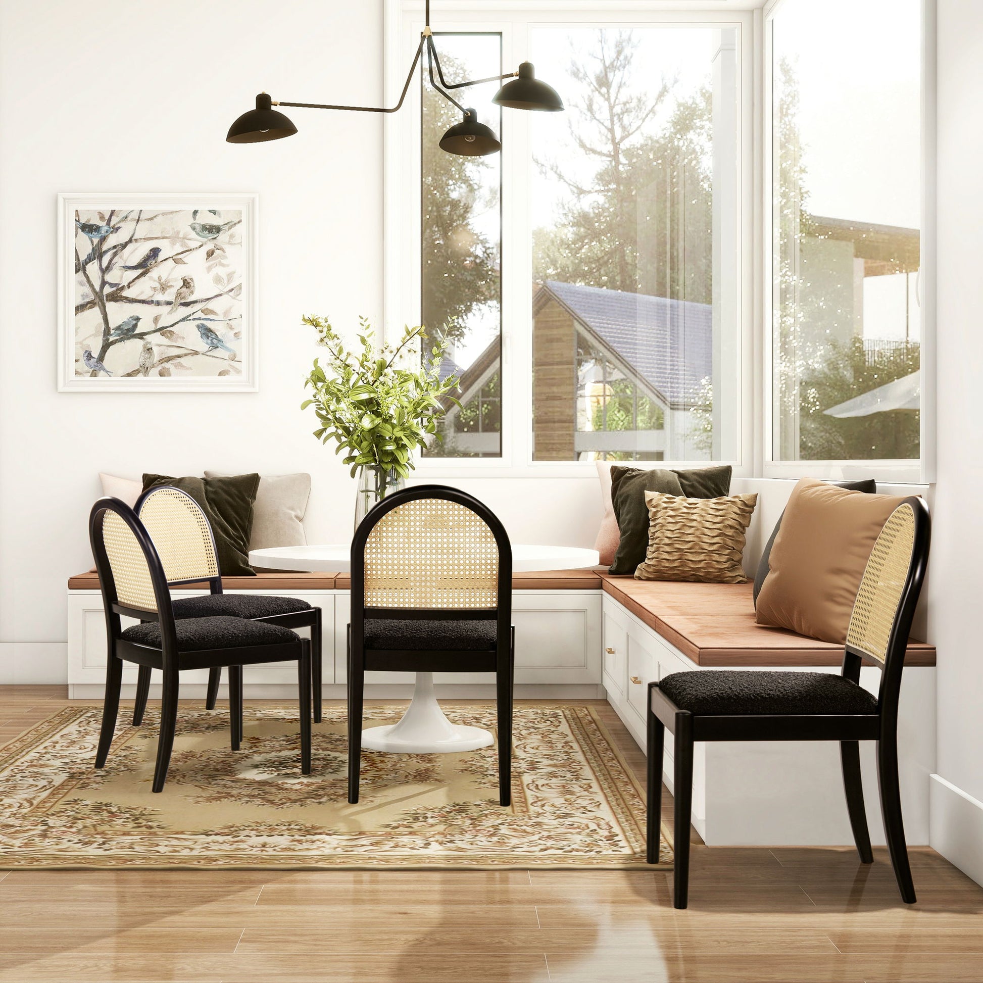 Panama - Curved Cane Side Dining Chair (Set of 2) - Best Buy Furniture