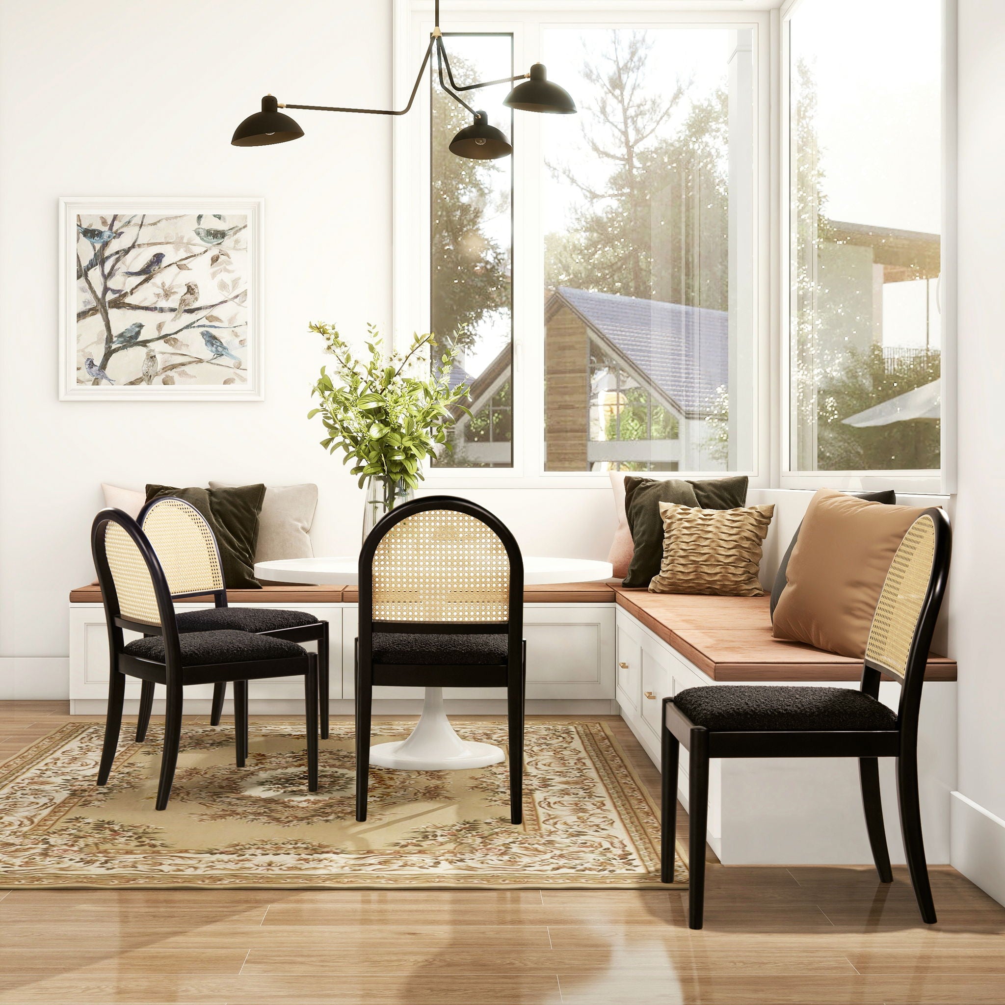 Panama - Curved Cane Side Dining Chair (Set of 2) - Best Buy Furniture