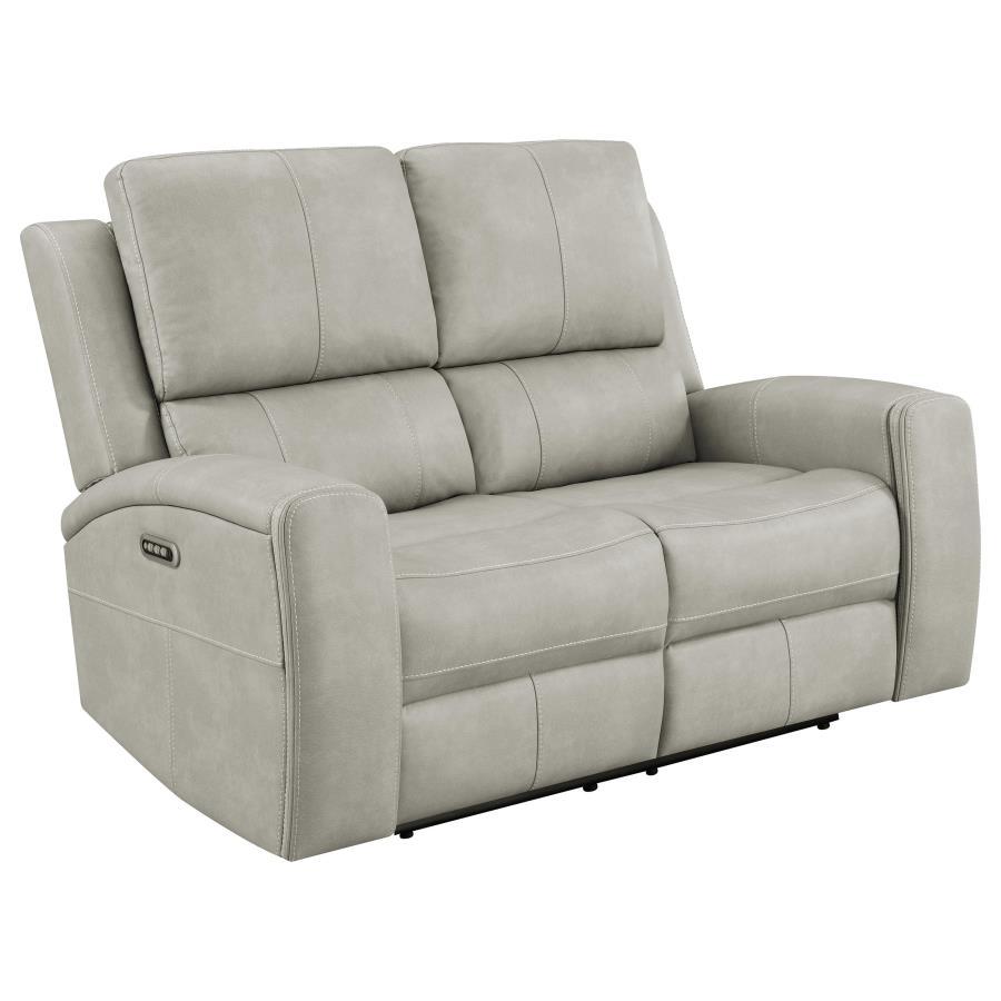 Brickston - Triple Power Reclining Loveseat - Best Buy Furniture