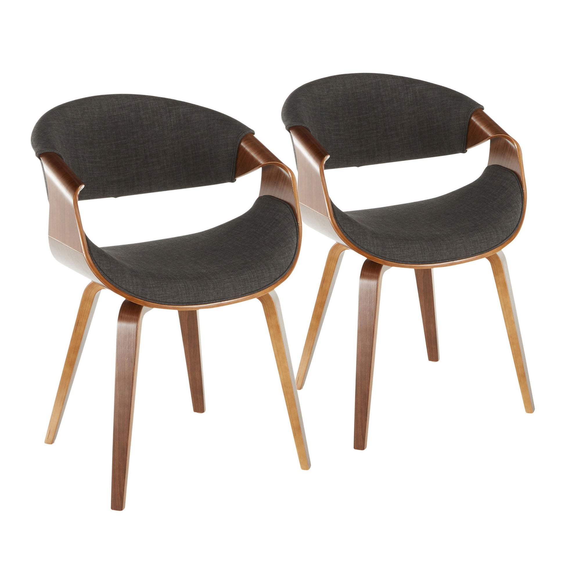 Curvo - Mid-Century Modern Chair (Set of 2) - Best Buy Furniture
