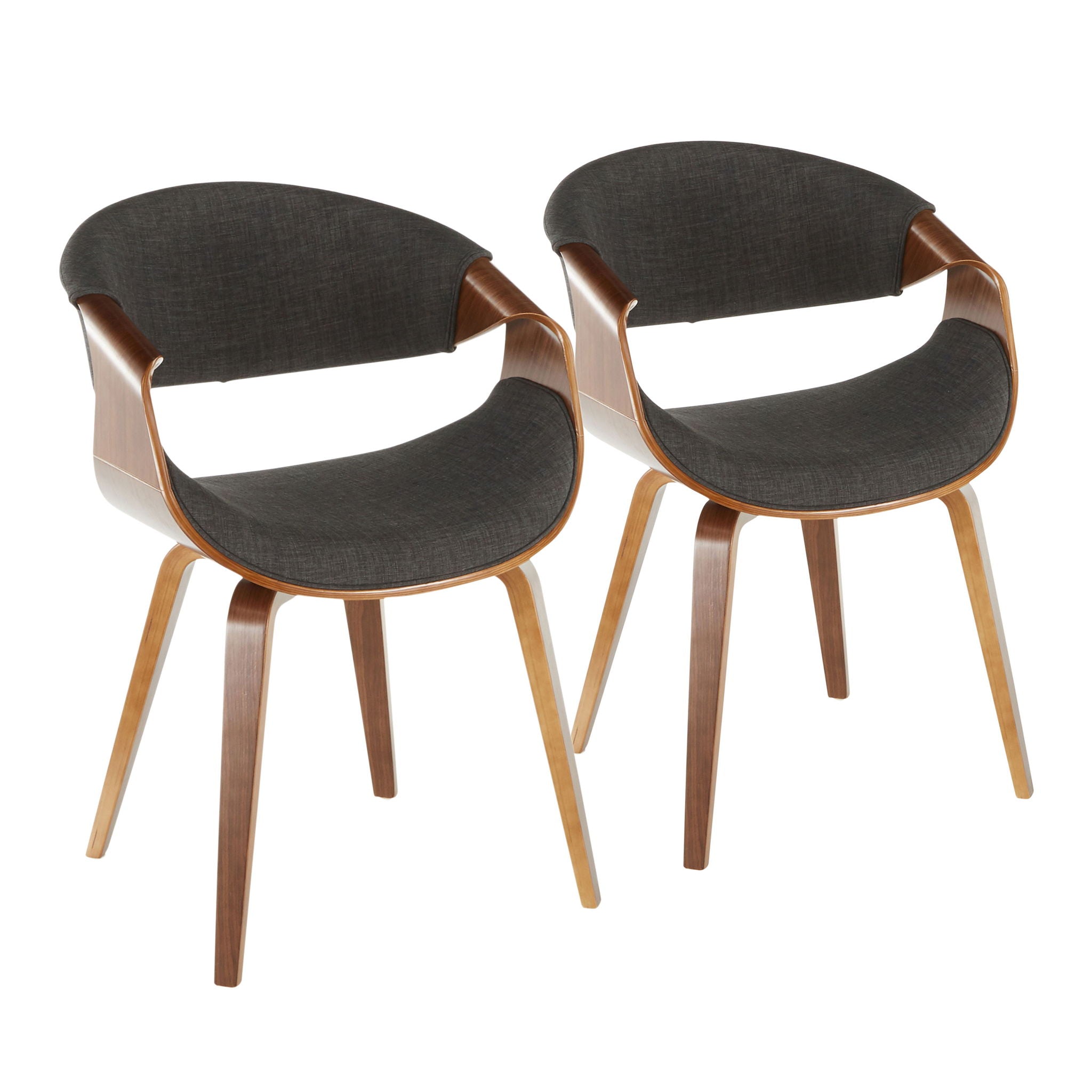 Curvo - Mid-Century Modern Chair (Set of 2) - Best Buy Furniture