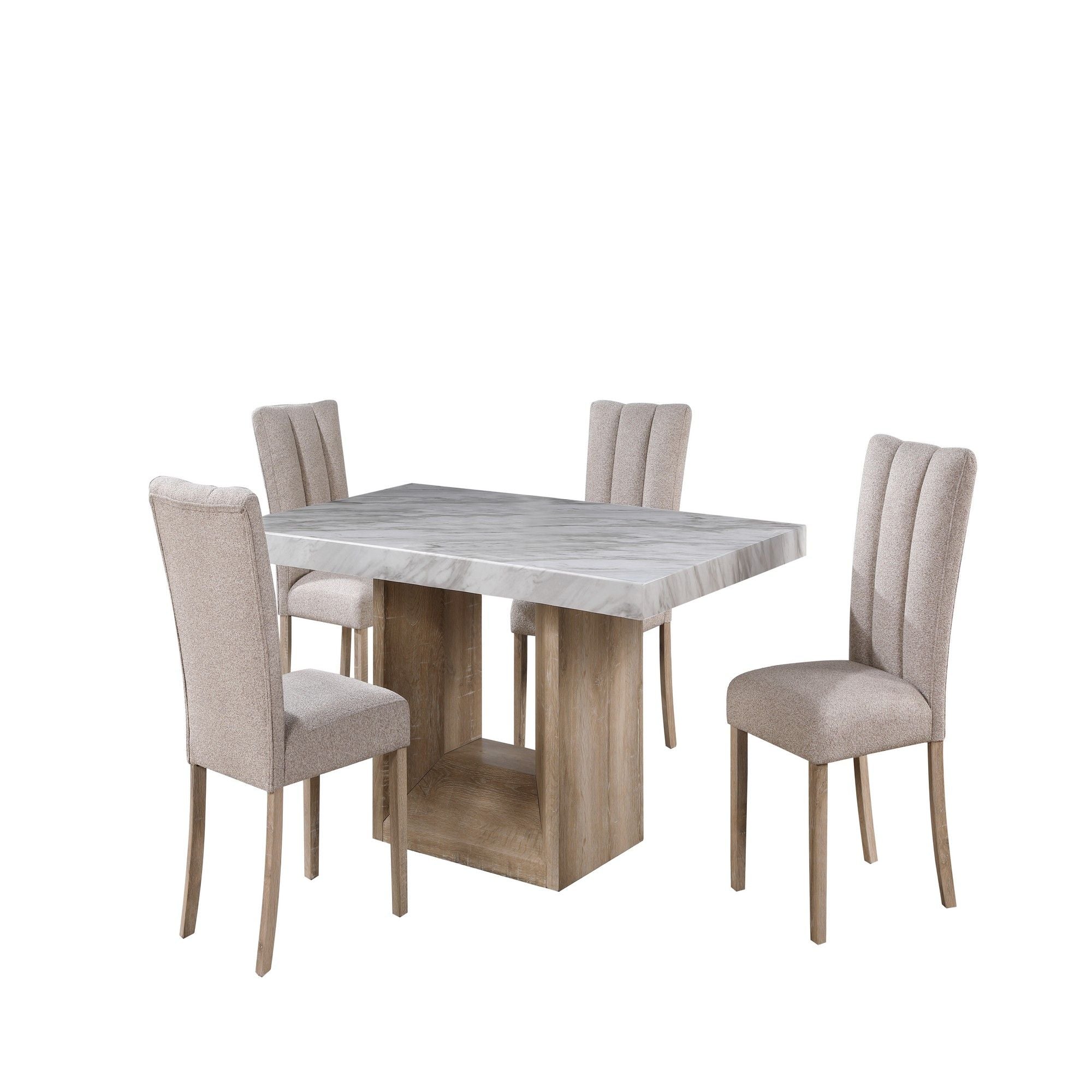 Sheena - 5 Pieces Dining Table Set With Chairs - Best Buy Furniture