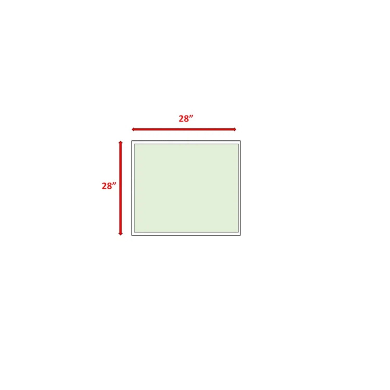 Square Coffee Table With Rustproof Frame And Clear Top - Brown Mix - Best Buy Furniture