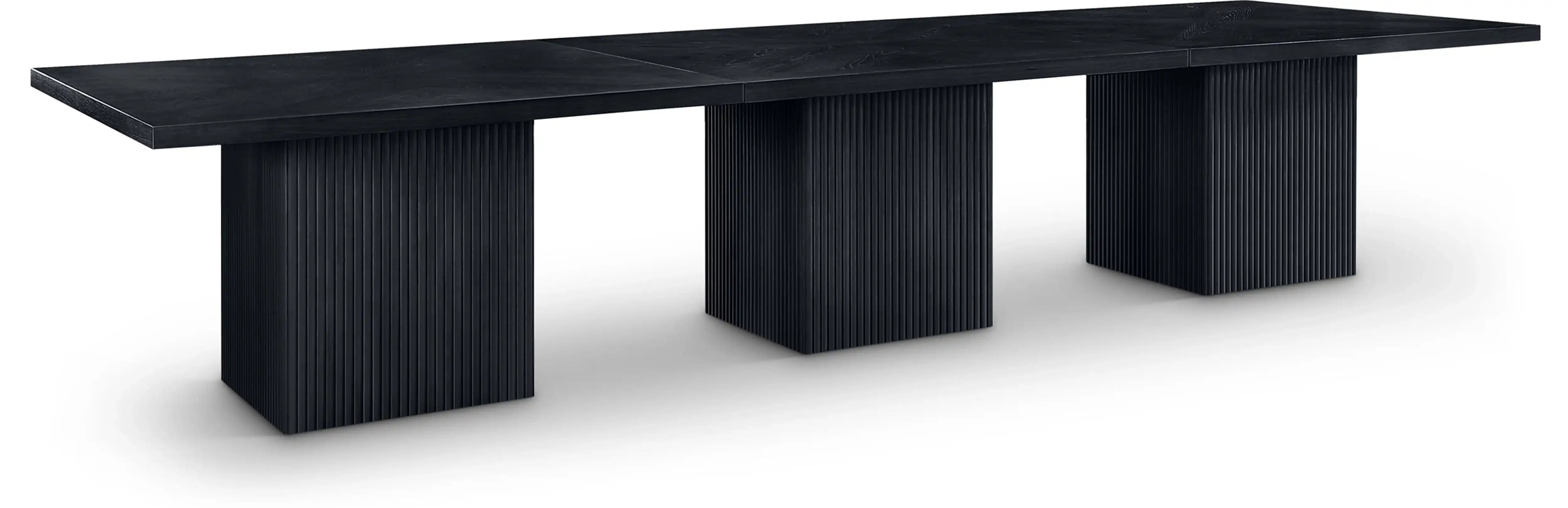 Belinda - Wood Mid-Century Modern Modular Dining Table - Black - Best Buy Furniture
