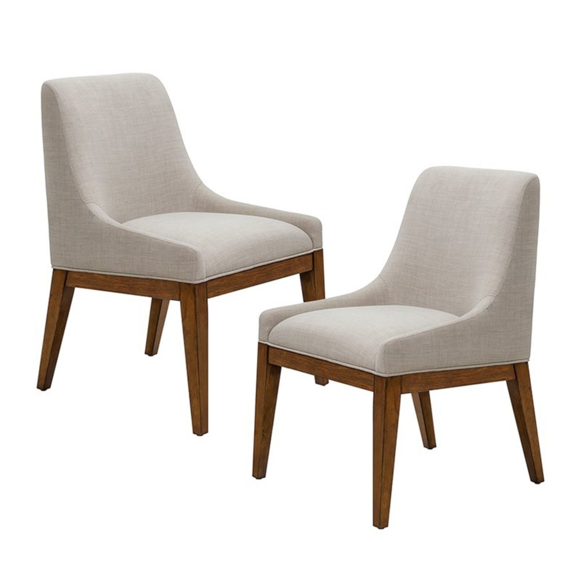 Upholstered Dining Chair (Set of 2) - Gray - Best Buy Furniture